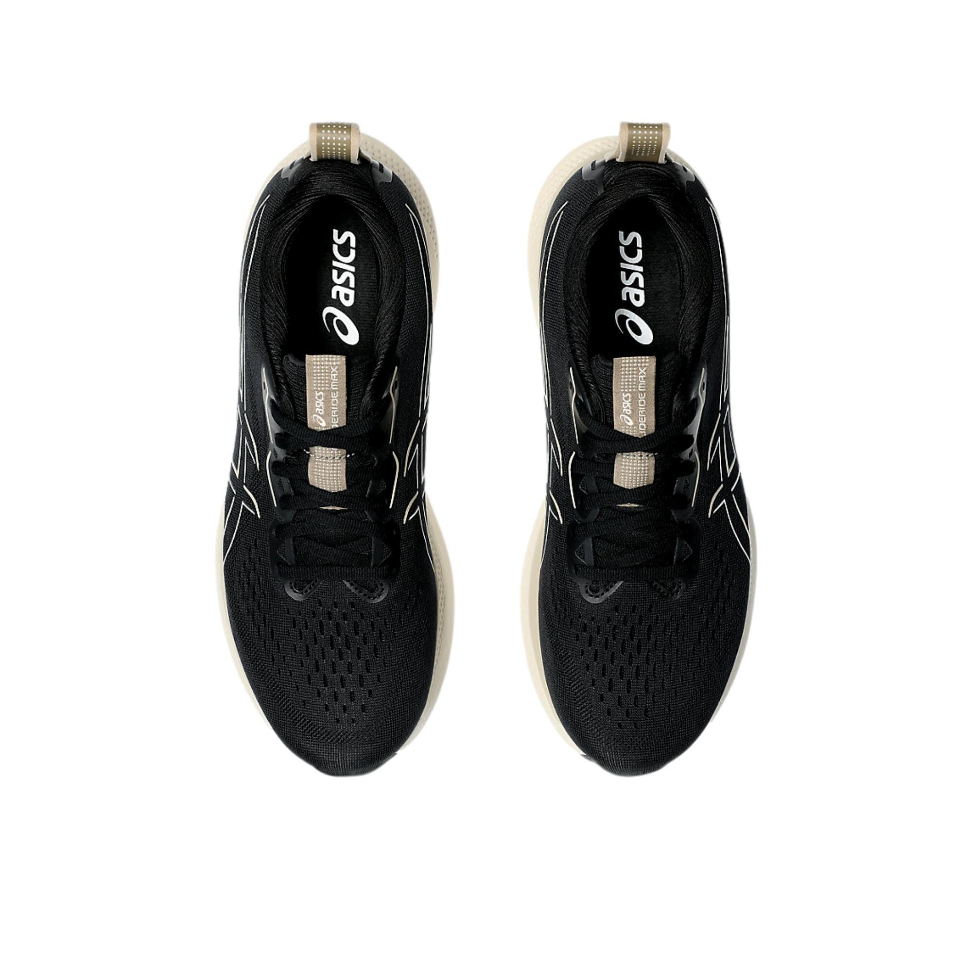 Asics Glideride Max Black / Oatmeal 1011B891-001 Size US 12.5 / EU 45-46 - 3 Thumbnail