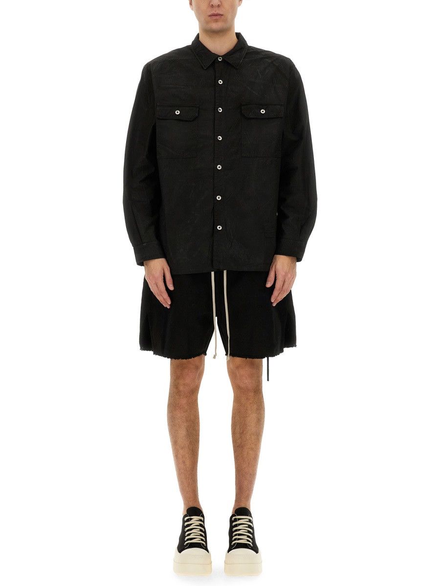 Rick Owens Drkshdw RICK OWENS DRKSHDW ZIPPERED BOXER SHORTS - BLACK Size US 34 / EU 50 - 2 Thumbnail