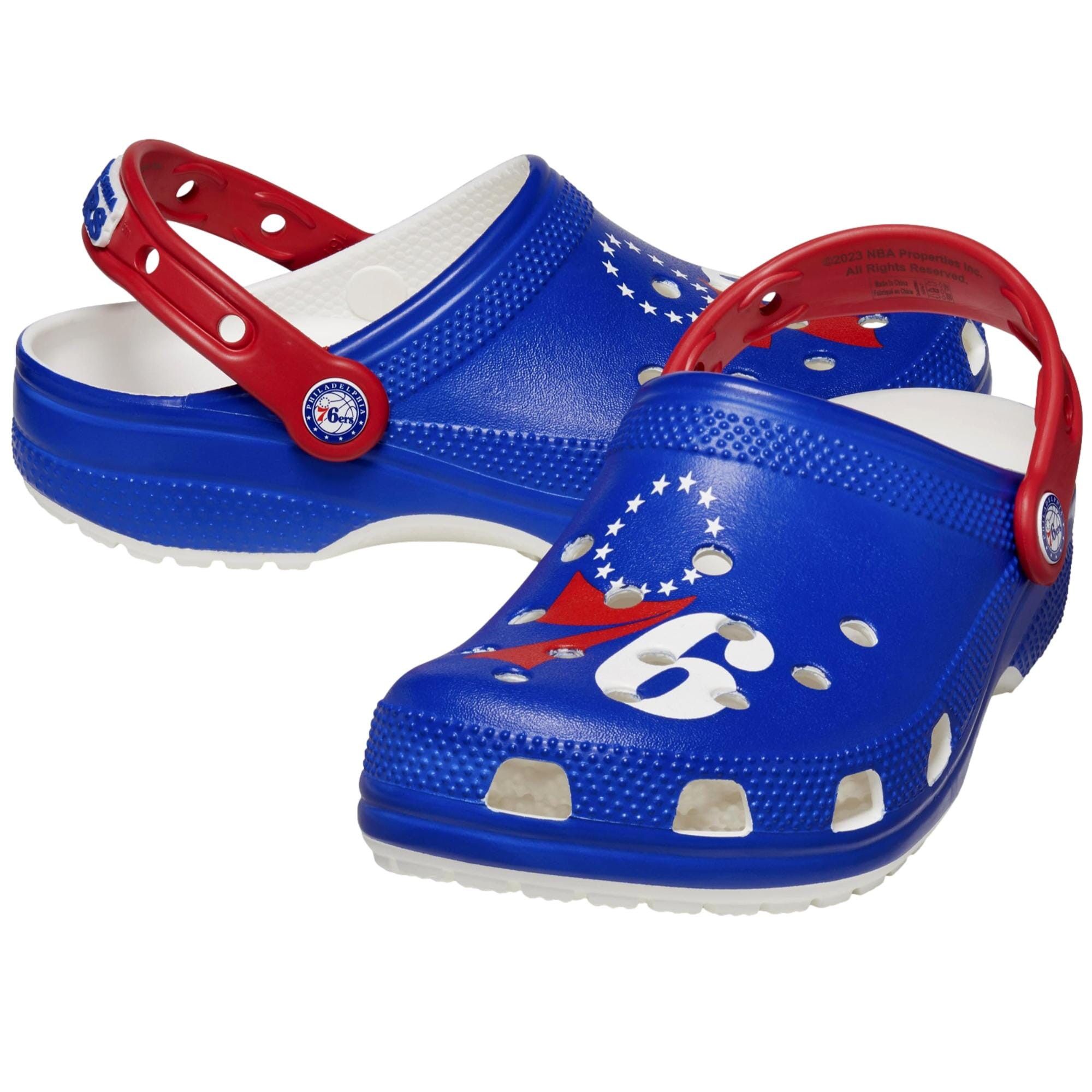 Crocs NBA Classic Clogs Philadelphia 76ers Blue 208650-P76 Size US 13 / EU 46 - 4 Thumbnail