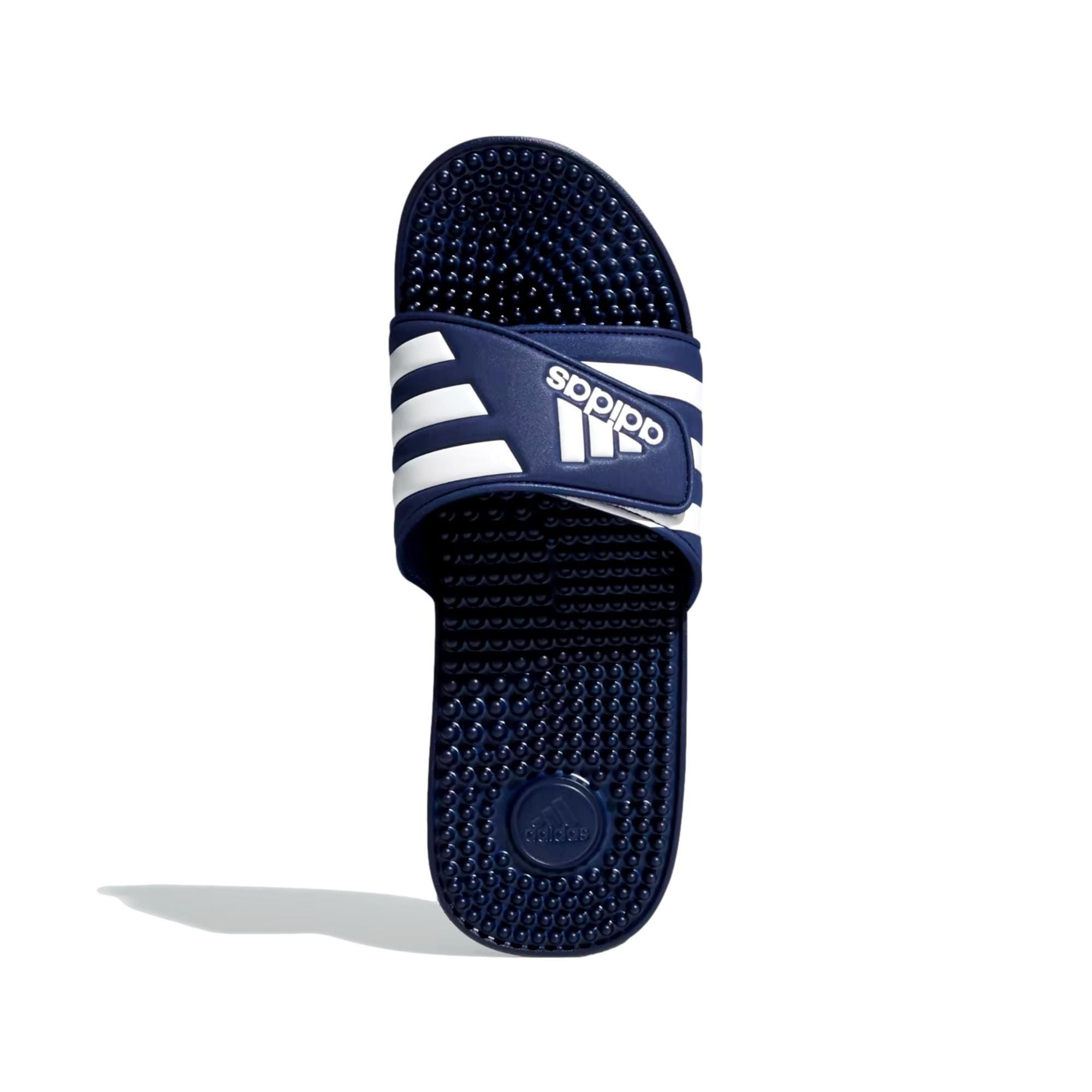 Adidas Adissage Dark Blue / Footwear White / Dark Blue F35579 Size US 13 / EU 46 - 2 Thumbnail