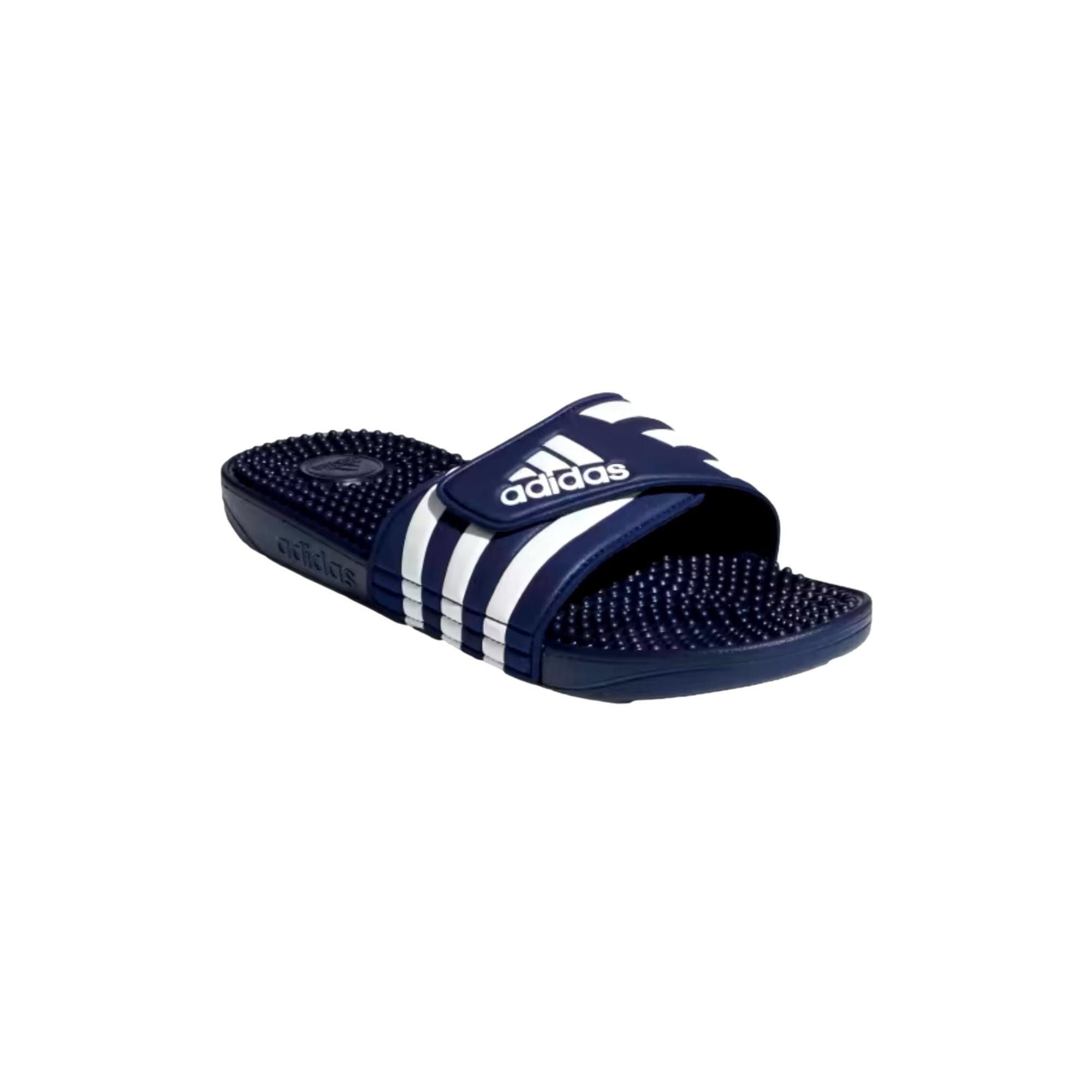 Adidas Adissage Dark Blue / Footwear White / Dark Blue F35579 Size US 13 / EU 46 - 3 Thumbnail