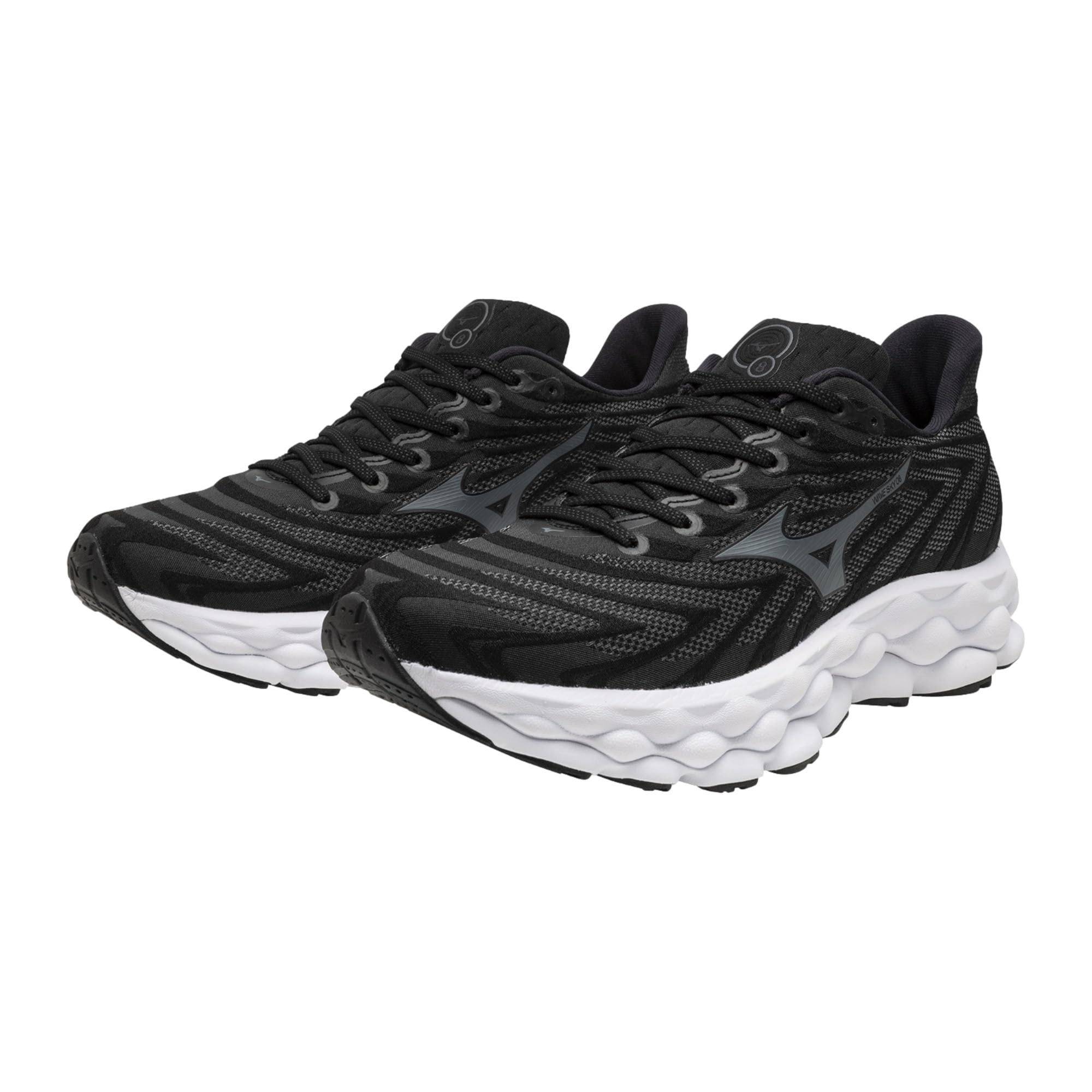 Mizuno Wave Sky 8 Black / Metallic Grey J1GC240202 Size US 14 / EU 47 - 2 Thumbnail