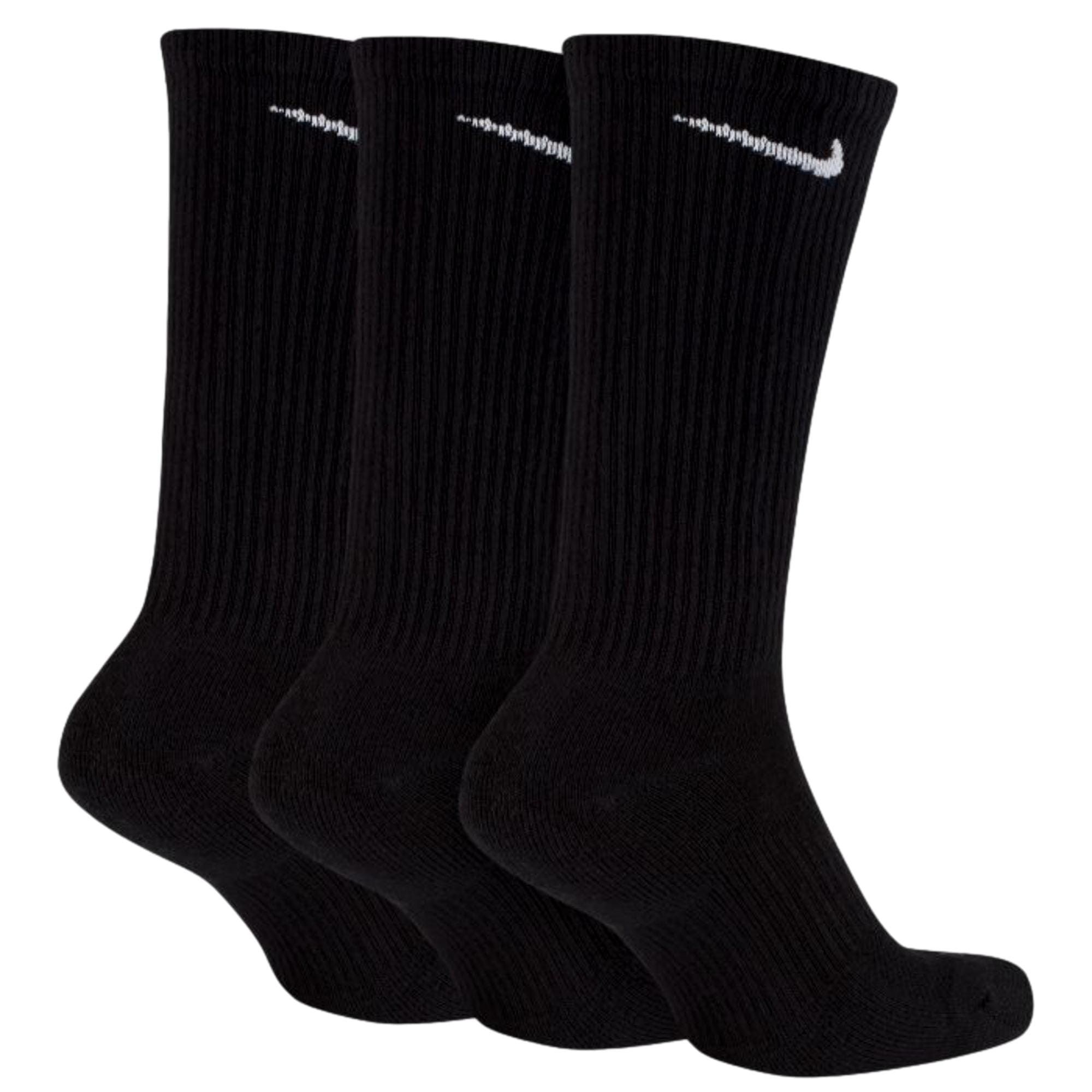 Nike Everyday Plus Cushioned Training Crew Socks Black SX6888-010 Size ONE SIZE - 3 Thumbnail