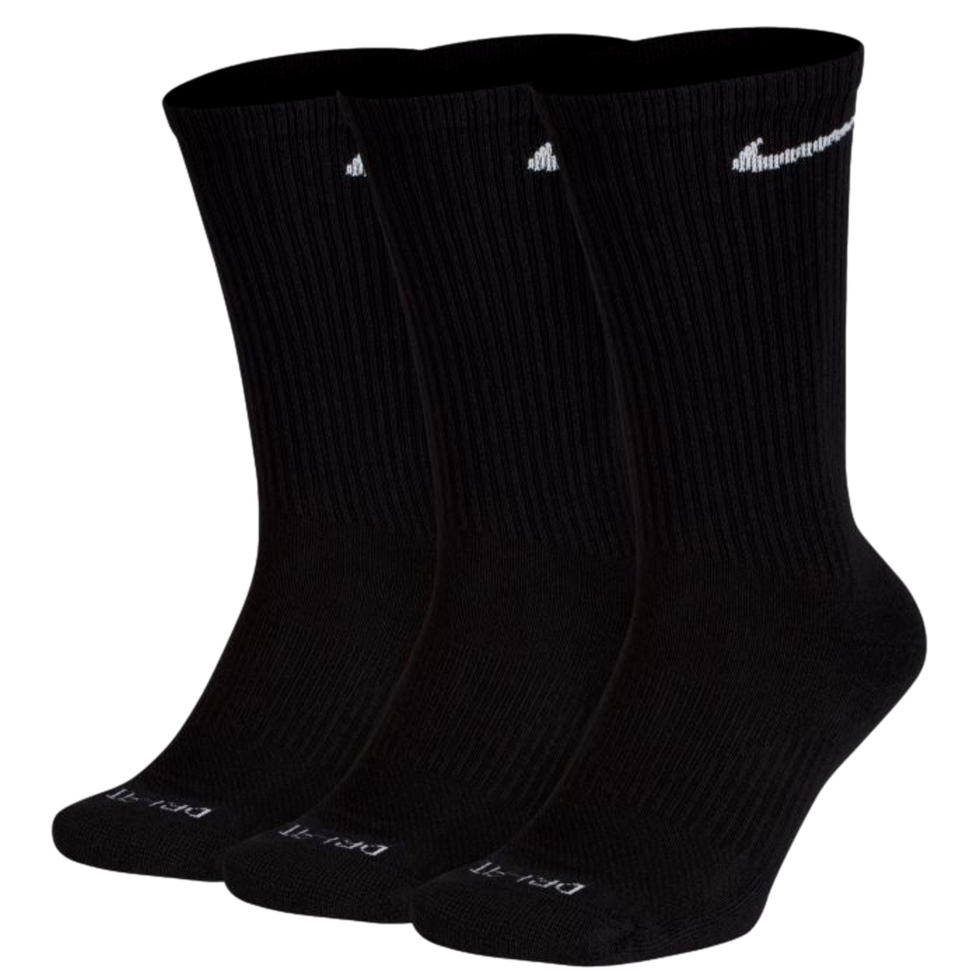 Nike Everyday Plus Cushioned Training Crew Socks Black SX6888-010 Size ONE SIZE - 2 Thumbnail
