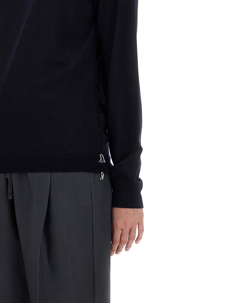 Maison Margiela MAISON MARGIELA WOOL POLO. - BLUE Size L / US 10 / IT 46 - 4 Thumbnail