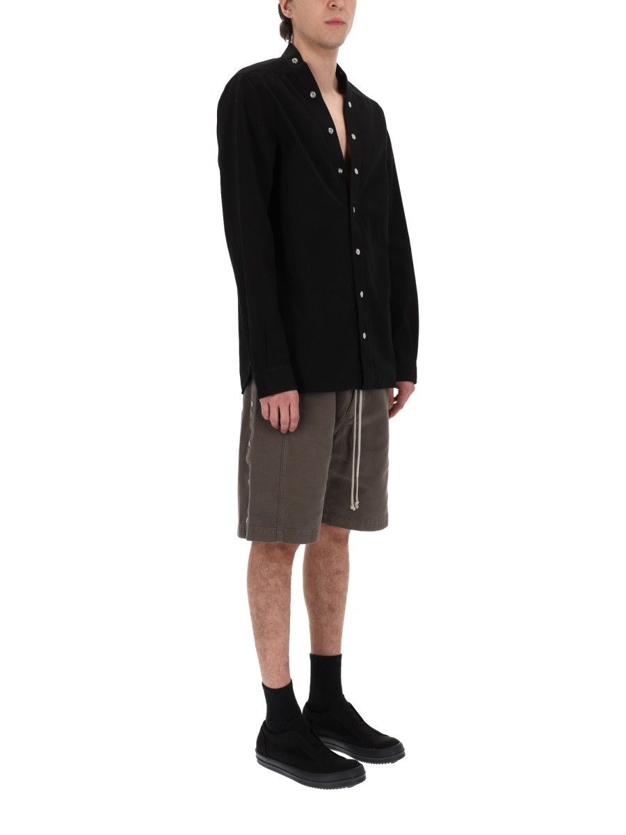 Rick Owens Drkshdw RICK OWENS DRKSHDW CAMICIA "LARRY" - BLACK Size US M / EU 48-50 / 2 - 2 Thumbnail