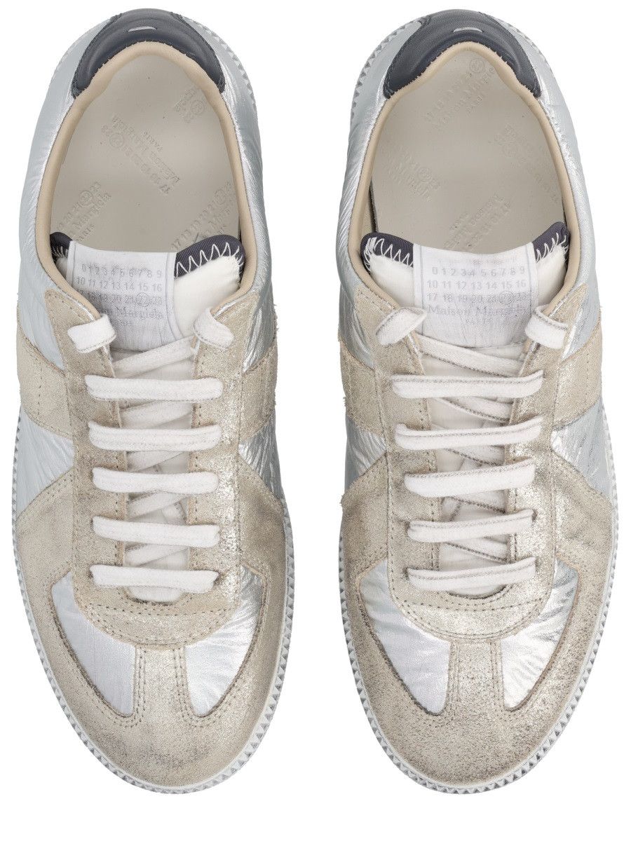 Maison Margiela MAISON MARGIELA "IRIDESCENT REPLICA" SNEAKER - SILVE (IT 40) Size US 10 / IT 40 - 5 Thumbnail