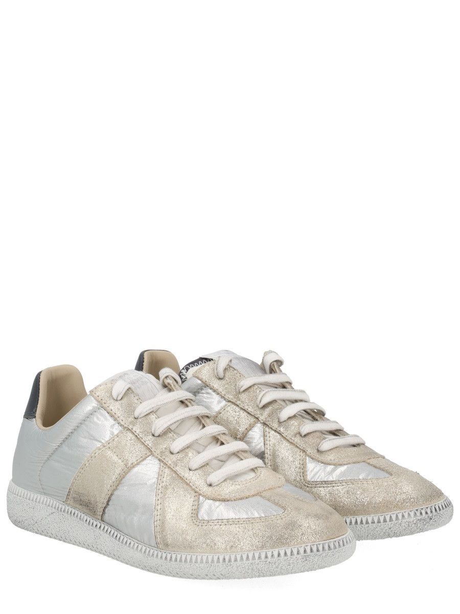 Maison Margiela MAISON MARGIELA "IRIDESCENT REPLICA" SNEAKER - SILVE (IT 40) Size US 10 / IT 40 - 2 Thumbnail
