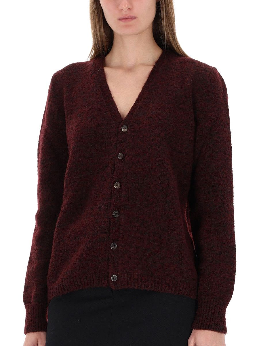 Maison Margiela MAISON MARGIELA WOOL CARDIGAN - BORDEAUX Size XL / US 12-14 / IT 48-50 - 4 Thumbnail
