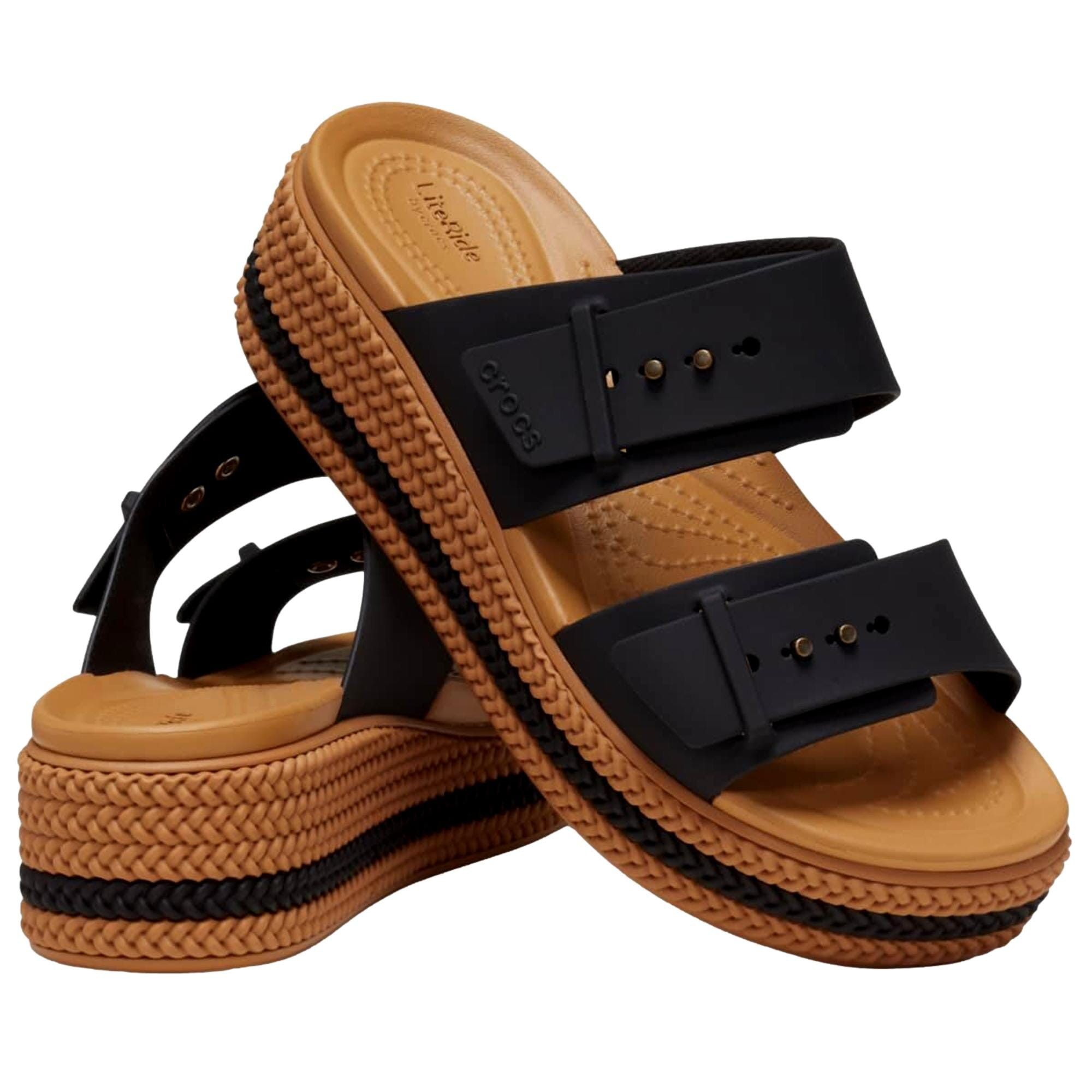 Crocs Brooklyn Woven Buckle Black 209978-001 Size US 6 / IT 36 - 4 Thumbnail