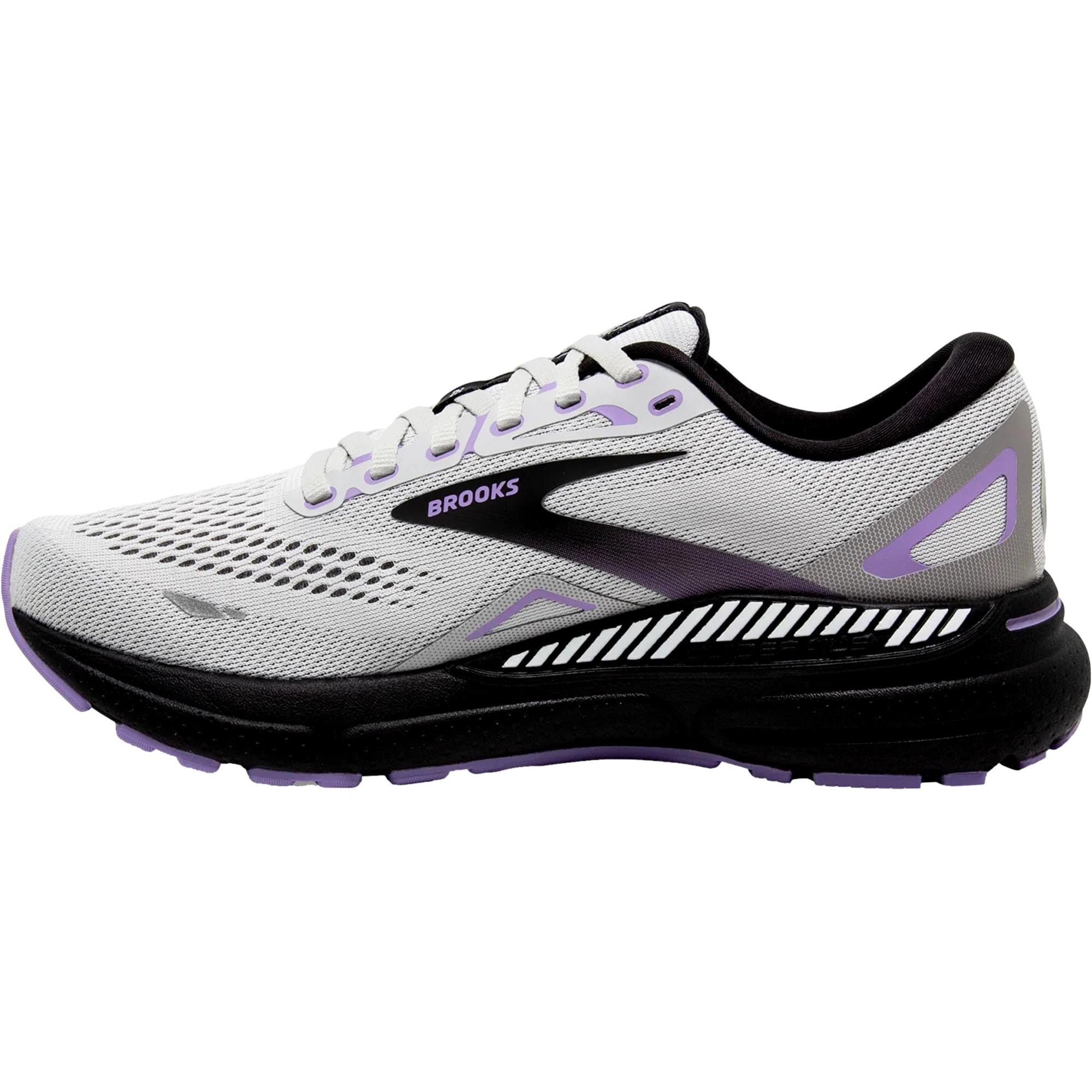 Brooks Adrenaline GTS 23 Grey / Black / Purple 120381 1D 039 Size US 6 / IT 36 - 3 Thumbnail