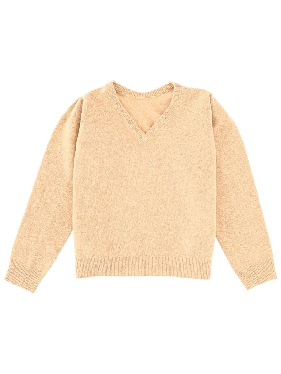 Maison Margiela MAISON MARGIELA WOOL JERSEY. - BEIGE Size M / US 6-8 / IT 42-44 - 2 Thumbnail