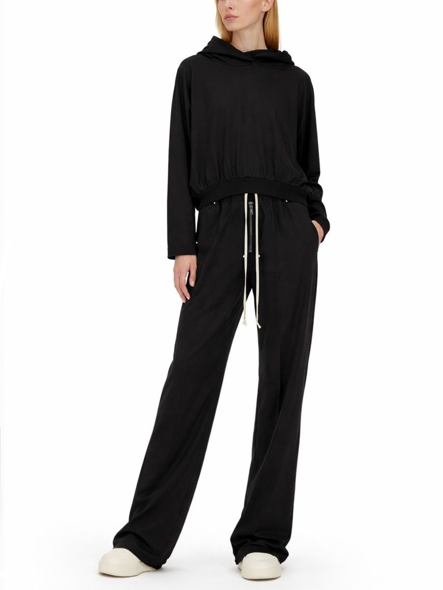 Rick Owens Drkshdw RICK OWENS DRKSHDW "CROPPED" HOODED T-SHIRT - BLACK Size ONE SIZE - 2 Thumbnail