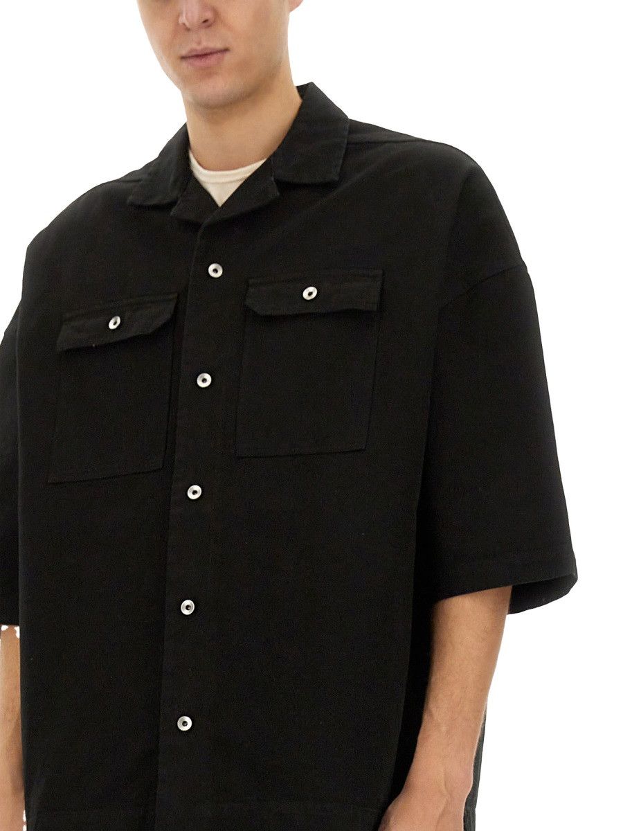 Rick Owens Drkshdw RICK OWENS DRKSHDW "MAGNUM TOMMY" SHIRT - BLACK Size US M / EU 48-50 / 2 - 4 Thumbnail