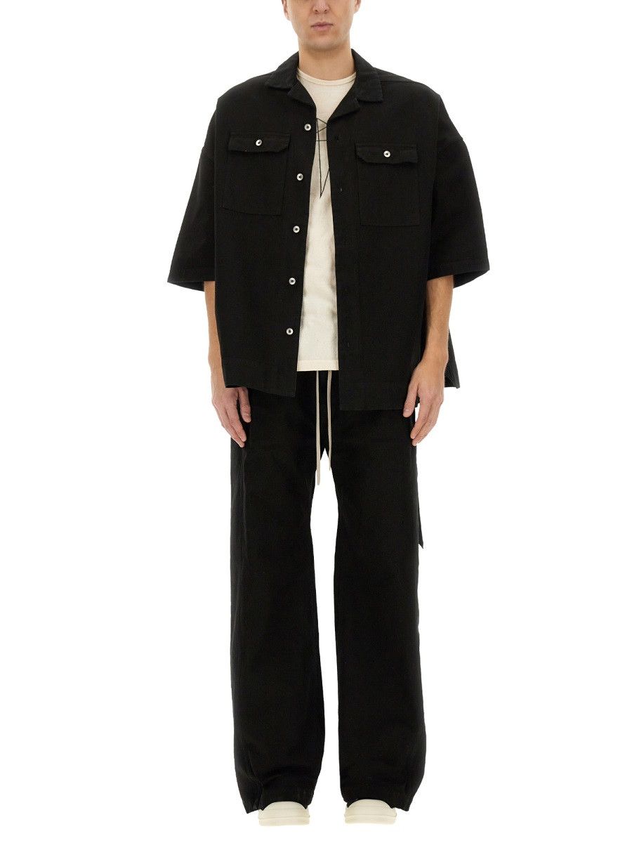 Rick Owens Drkshdw RICK OWENS DRKSHDW "MAGNUM TOMMY" SHIRT - BLACK Size US M / EU 48-50 / 2 - 2 Thumbnail