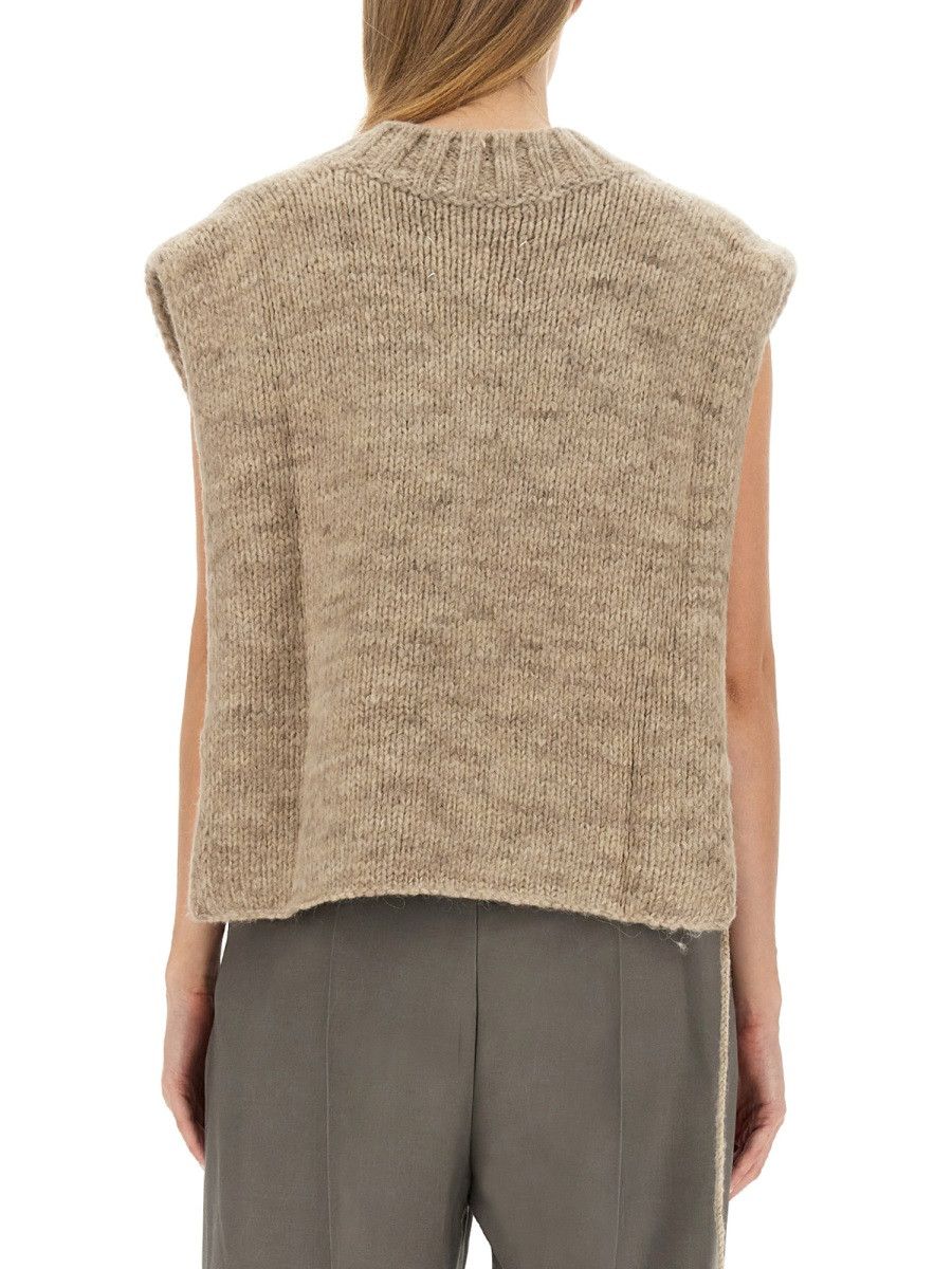 Maison Margiela MAISON MARGIELA KNITTED VEST - BEIGE Size M / US 6-8 / IT 42-44 - 3 Thumbnail