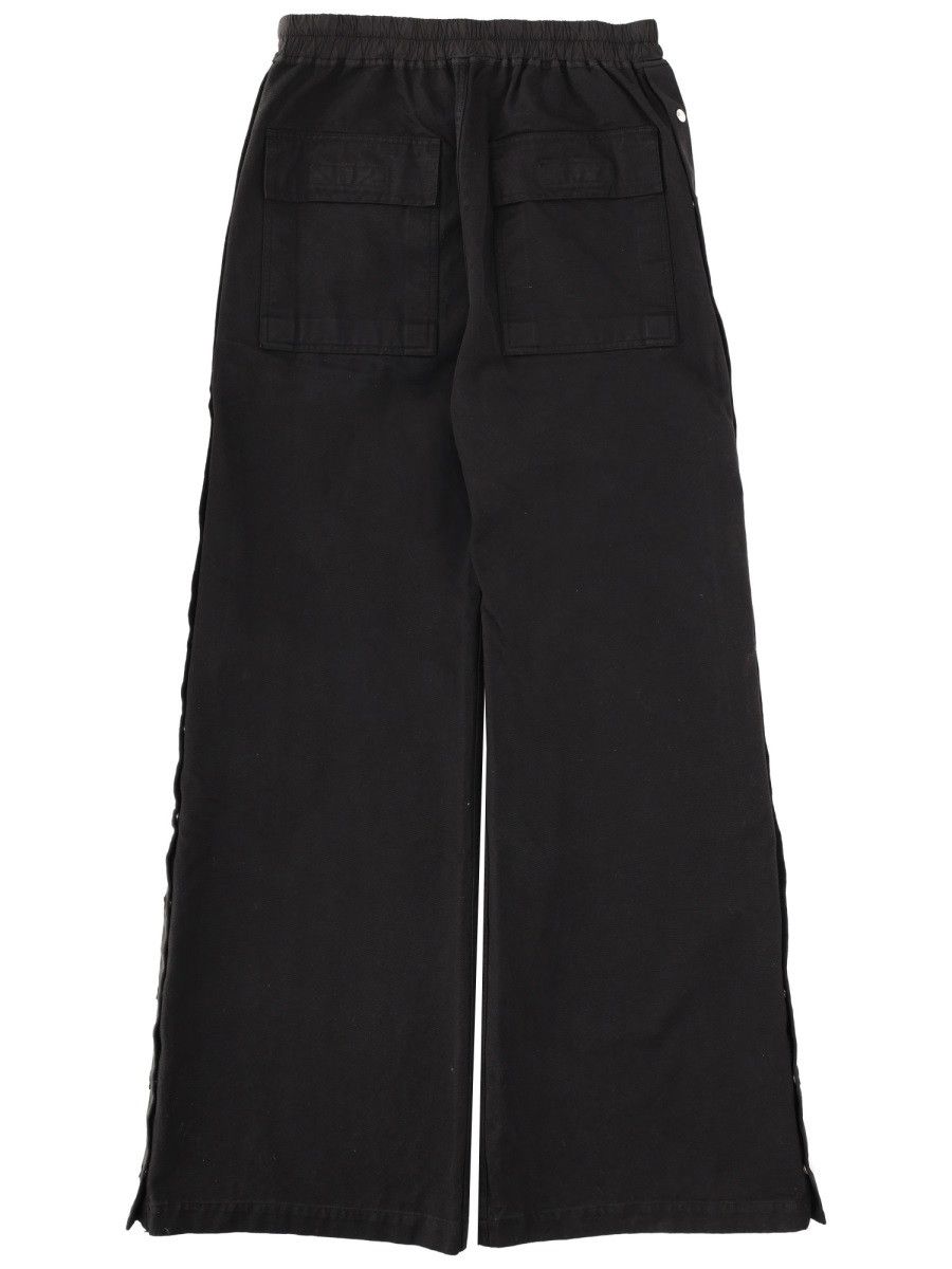 Rick Owens Drkshdw RICK OWENS DRKSHDW PANTALONE "WIDE PUSHER" - BLACK Size US 32 / EU 48 - 3 Thumbnail