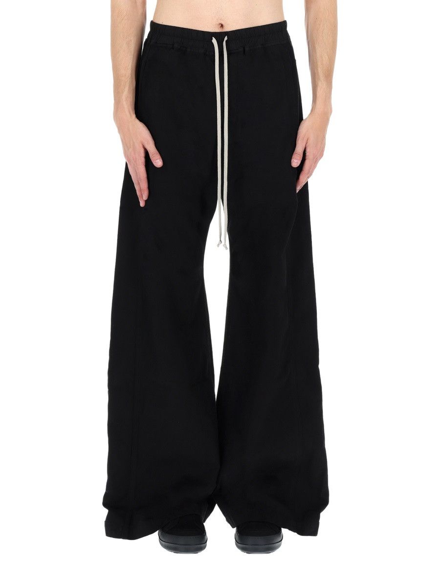 Rick Owens Drkshdw RICK OWENS DRKSHDW PANTALONE "WIDE PUSHER" - BLACK Size US 34 / EU 50 - 6 Thumbnail