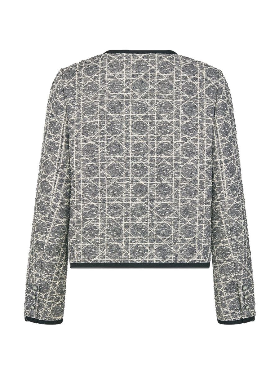 Dior DIOR "MACROCANNAGE" JACKET - GREY (FR 42) Size M / US 6-8 / IT 42-44 - 3 Thumbnail