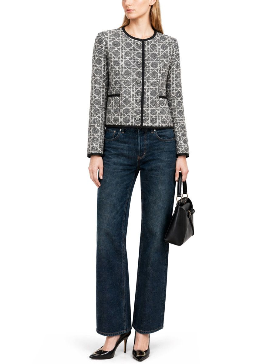 Dior DIOR "MACROCANNAGE" JACKET - GREY (FR 42) Size M / US 6-8 / IT 42-44 - 2 Thumbnail