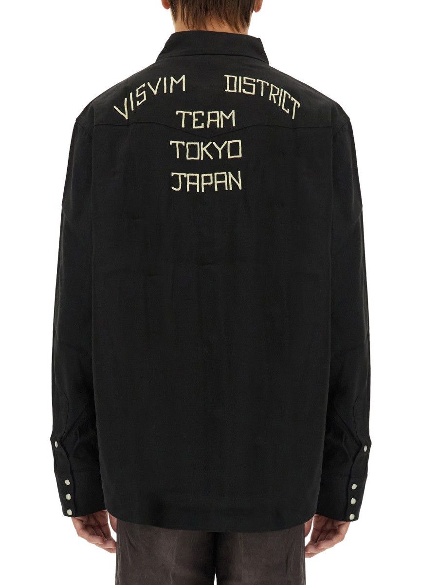 Visvim VISVIM SHIRT WITH LOGO - BLACK (NUMERIC 3) Size US L / EU 52-54 / 3 - 3 Thumbnail