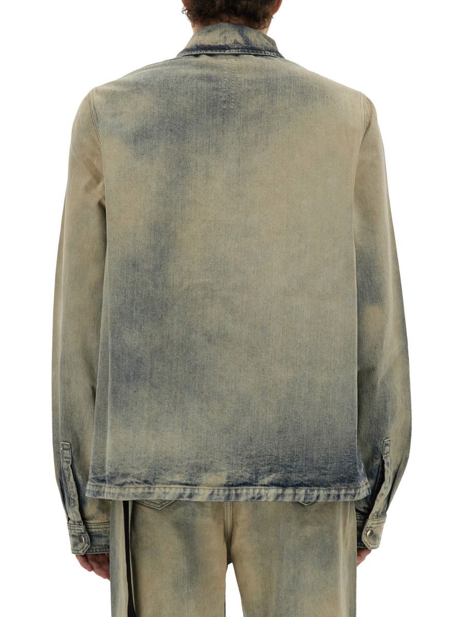 Rick Owens Drkshdw RICK OWENS DRKSHDW JACKET WITH CONCEALED ZIPPER - DENIM Size US M / EU 48-50 / 2 - 3 Thumbnail