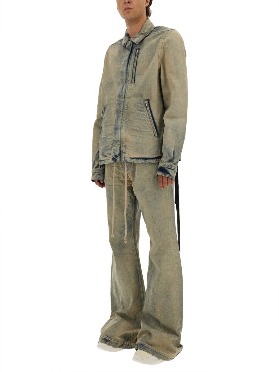 Rick Owens Drkshdw RICK OWENS DRKSHDW JACKET WITH CONCEALED ZIPPER - DENIM Size US XL / EU 56 / 4 - 2 Thumbnail