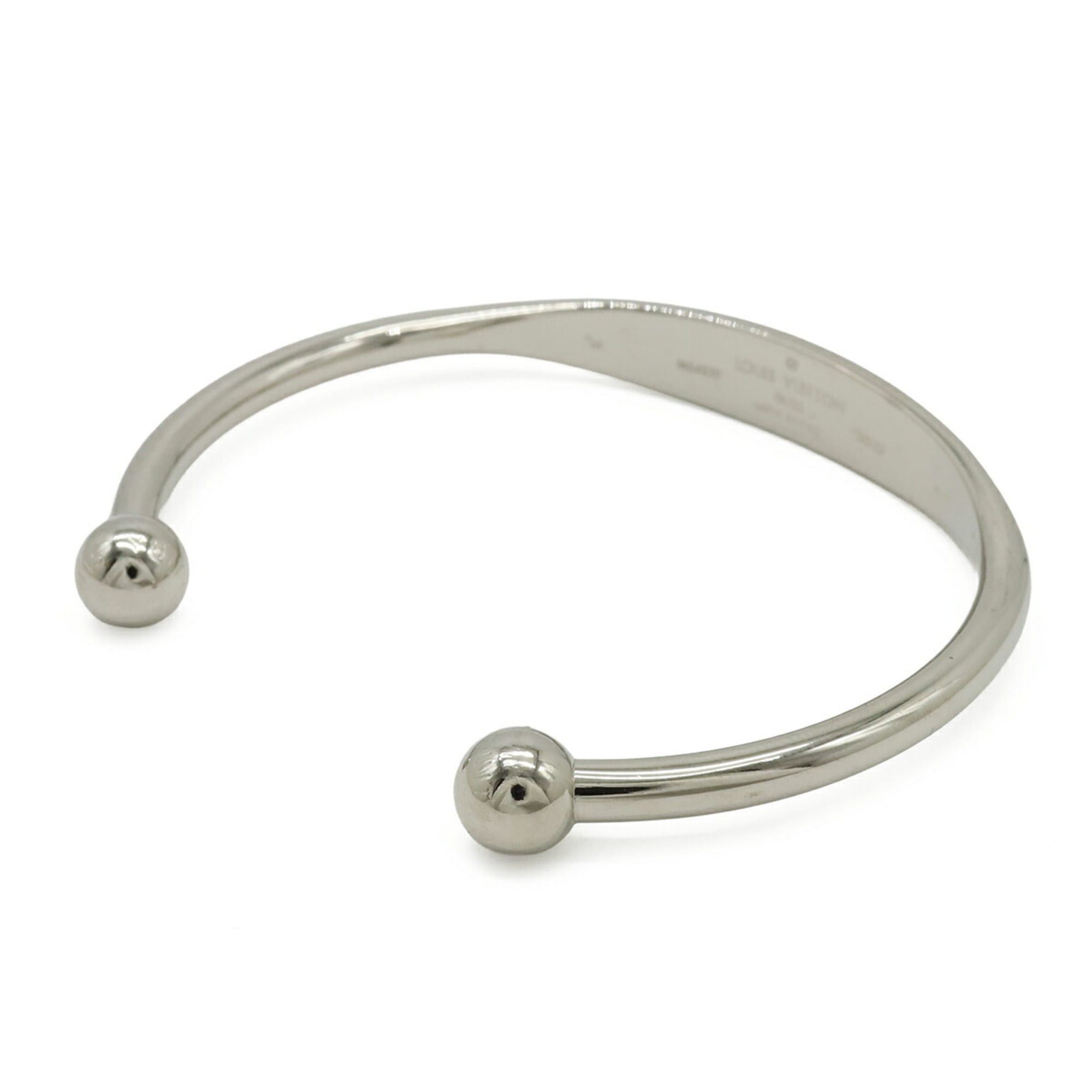 Louis Vuitton Louis Vuitton Jonc Monogram Bracelet Bangle Metal Silver M size M64839 Size ONE SIZE - 3 Thumbnail