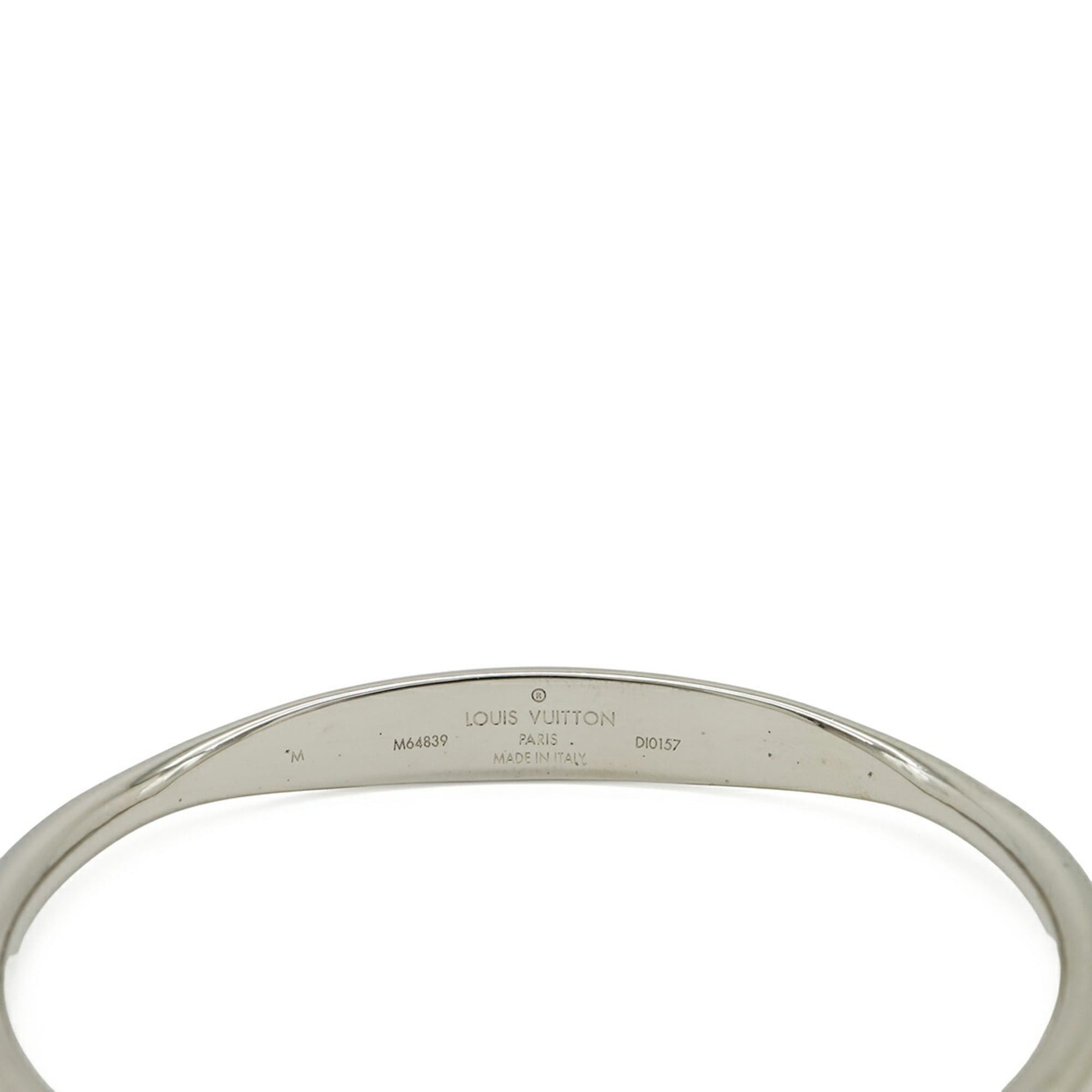 Louis Vuitton Louis Vuitton Jonc Monogram Bracelet Bangle Metal Silver M size M64839 Size ONE SIZE - 5 Thumbnail