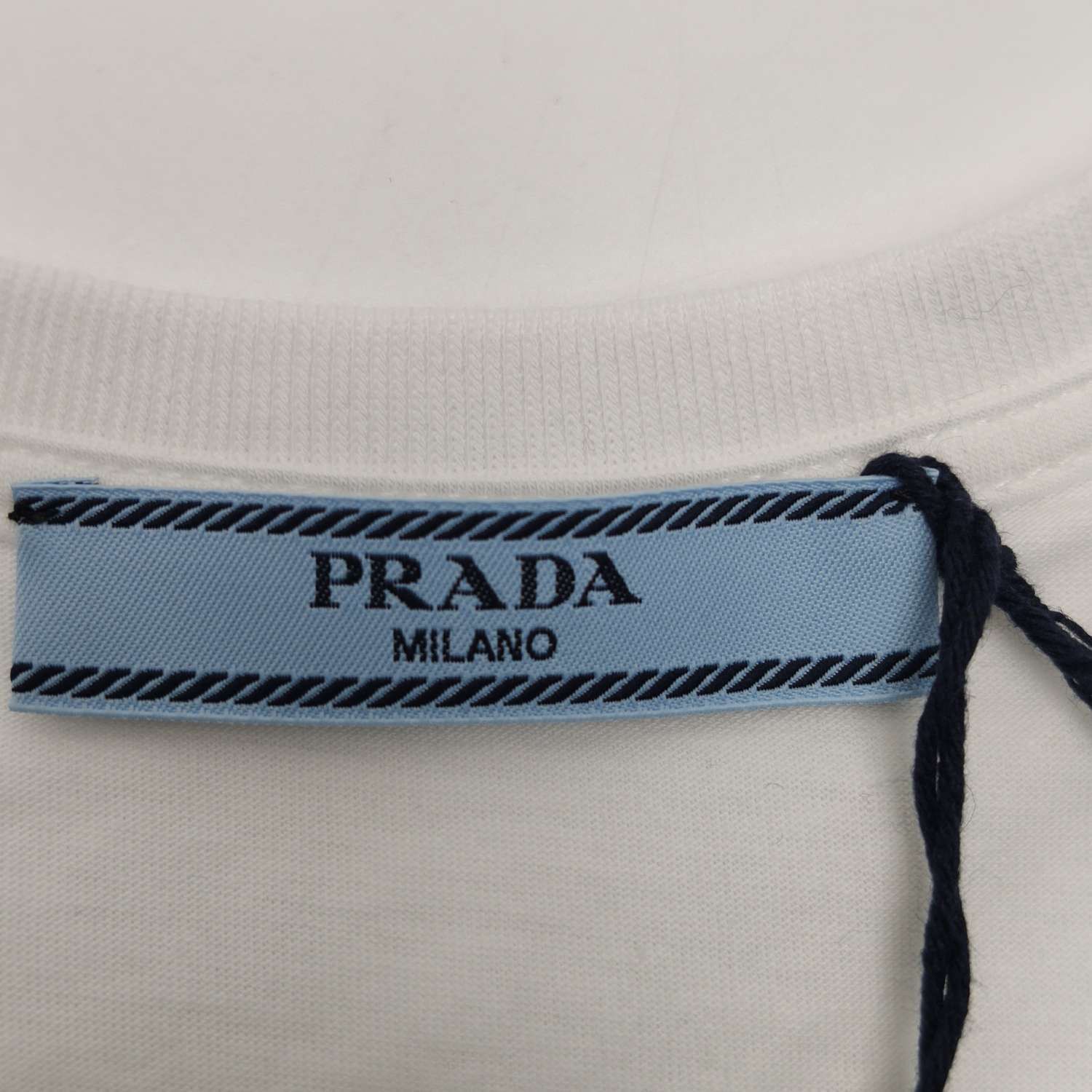 Prada Classic Short Sleeve Cotton T-Shirt Size US M / EU 48-50 / 2 - 4 Thumbnail