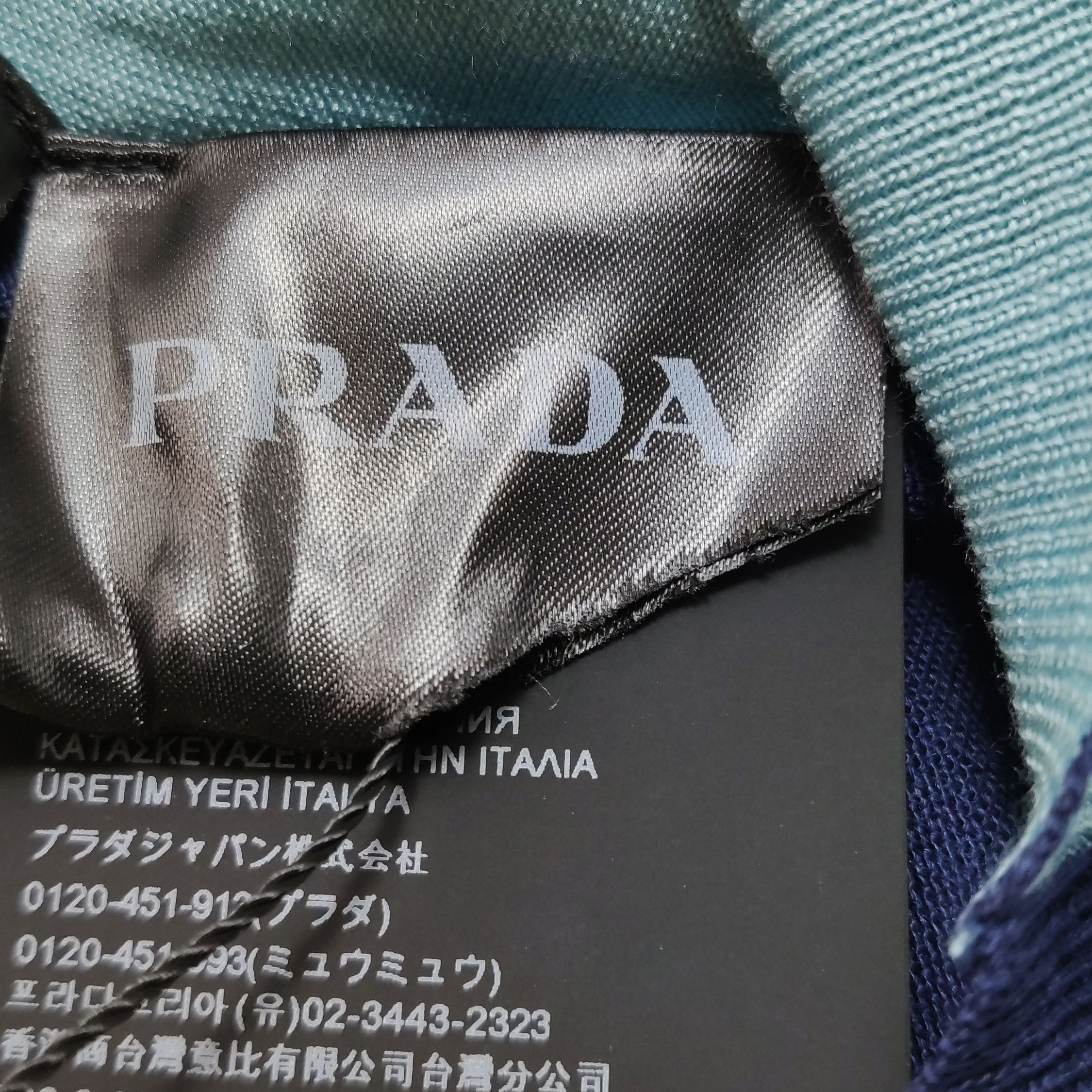Prada Striped Silk Polo Shirt in Multi Colors Size US M / EU 48-50 / 2 - 8 Thumbnail