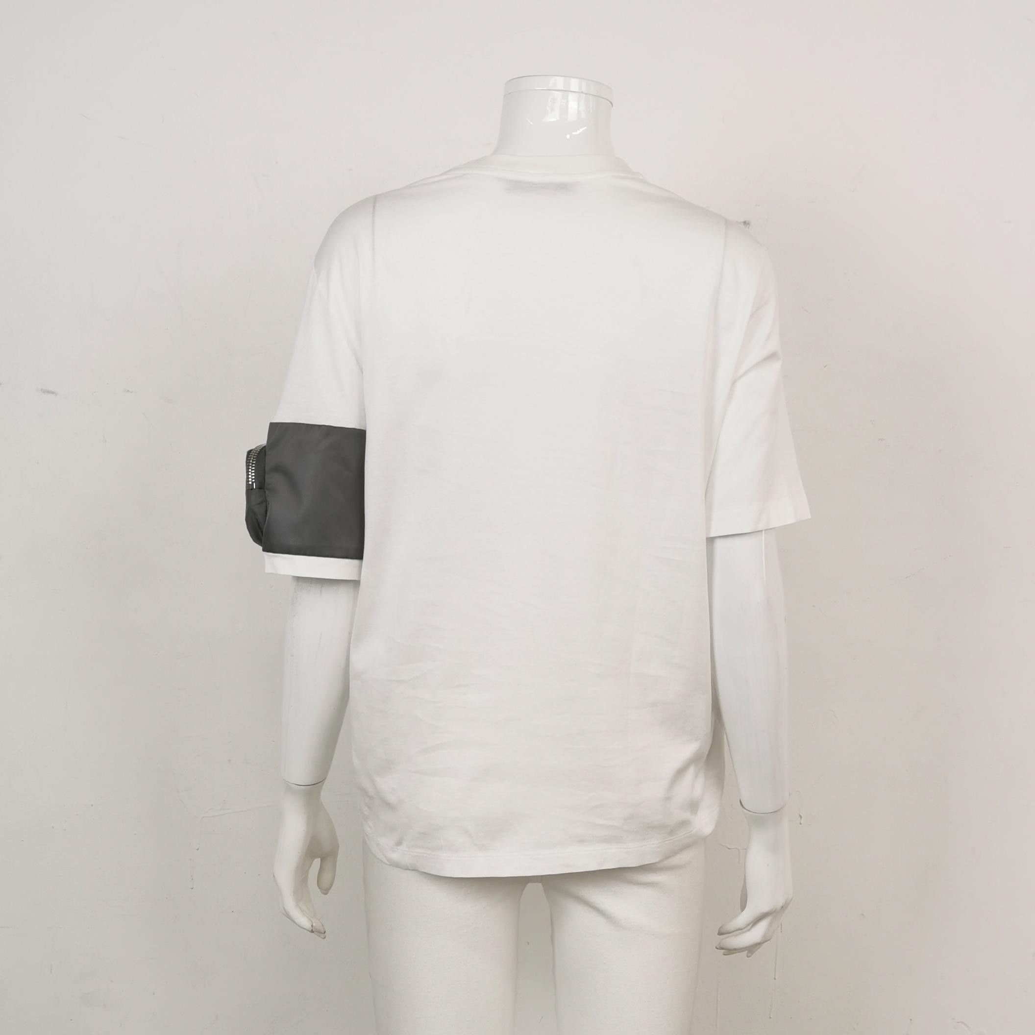 Prada Pocket Detail Short Sleeve Tee in White Size US M / EU 48-50 / 2 - 2 Thumbnail