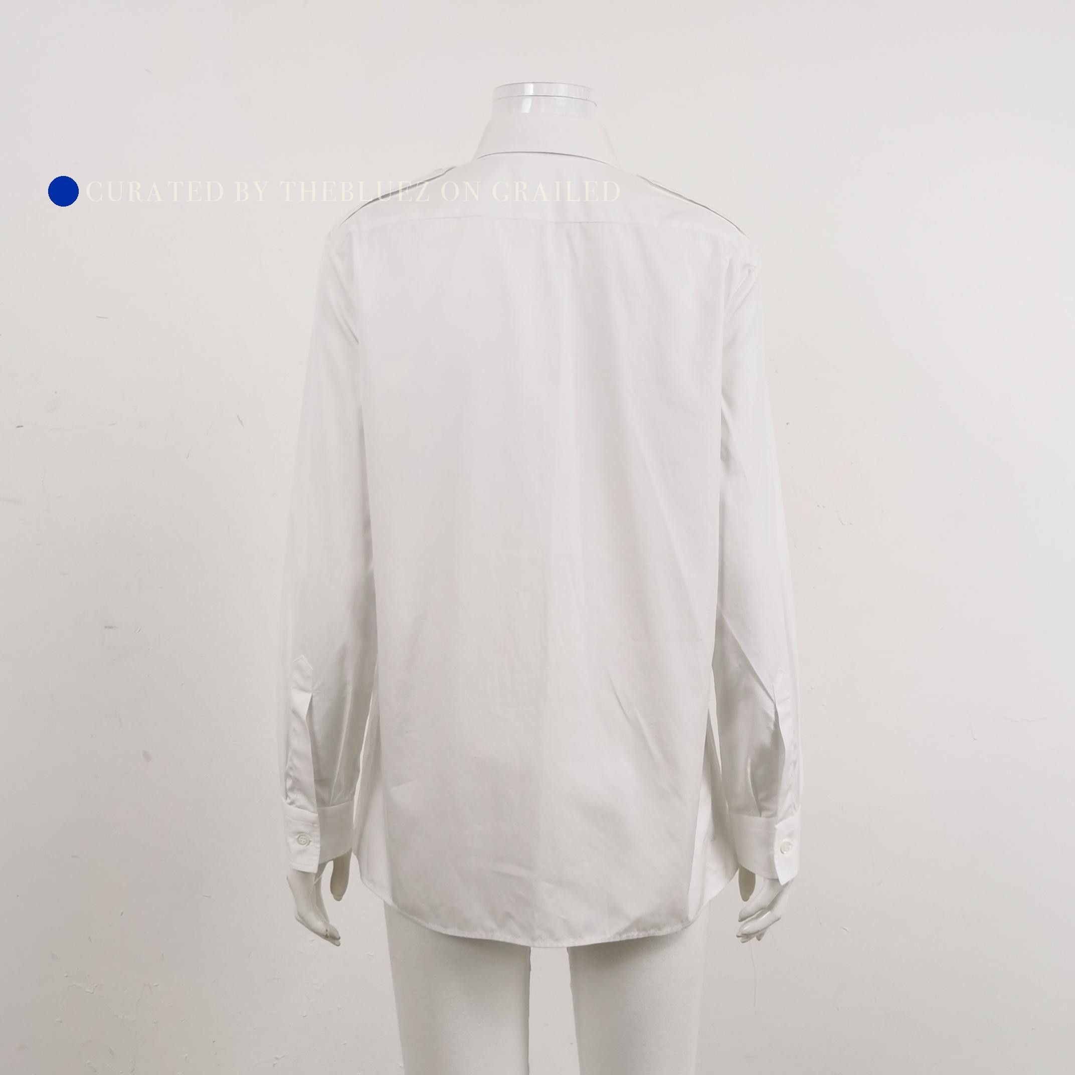 Prada Classic White Long Sleeve Button Up Shirt Size US S / EU 44-46 / 1 - 2 Thumbnail