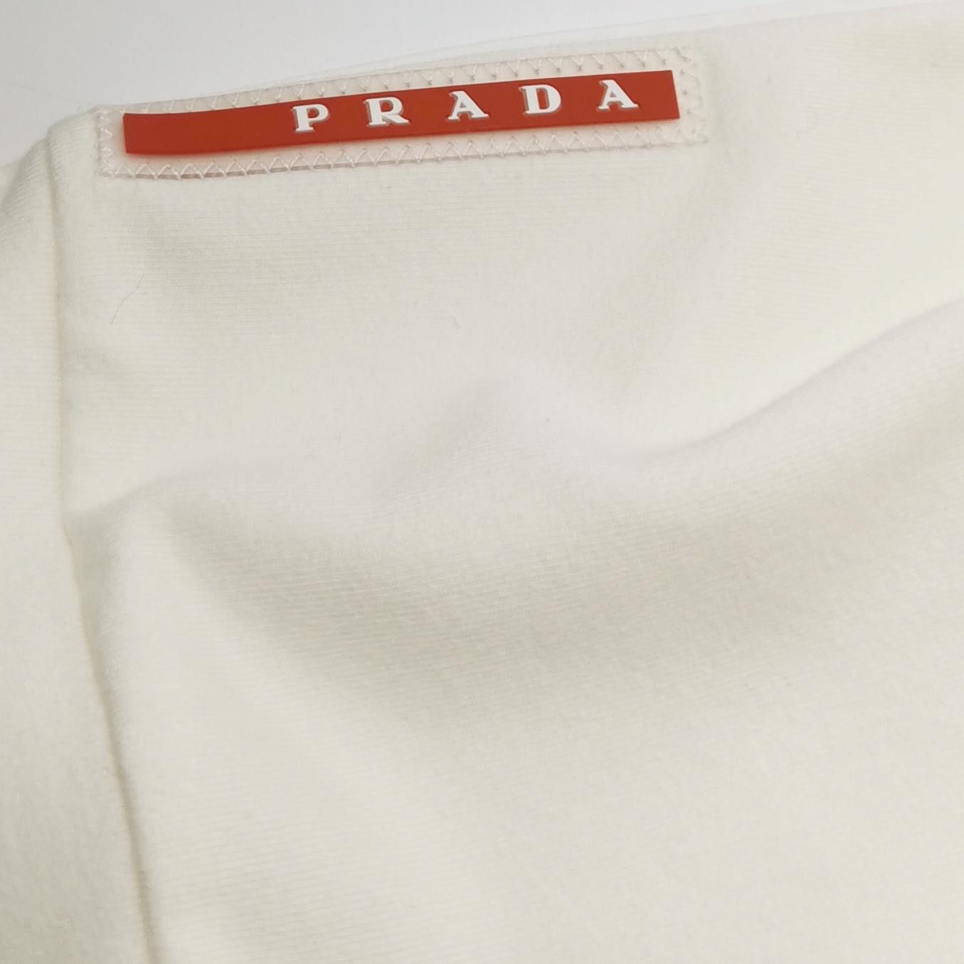 Prada White Logo Joggers in Size 34 Size US 34 / EU 50 - 3 Thumbnail