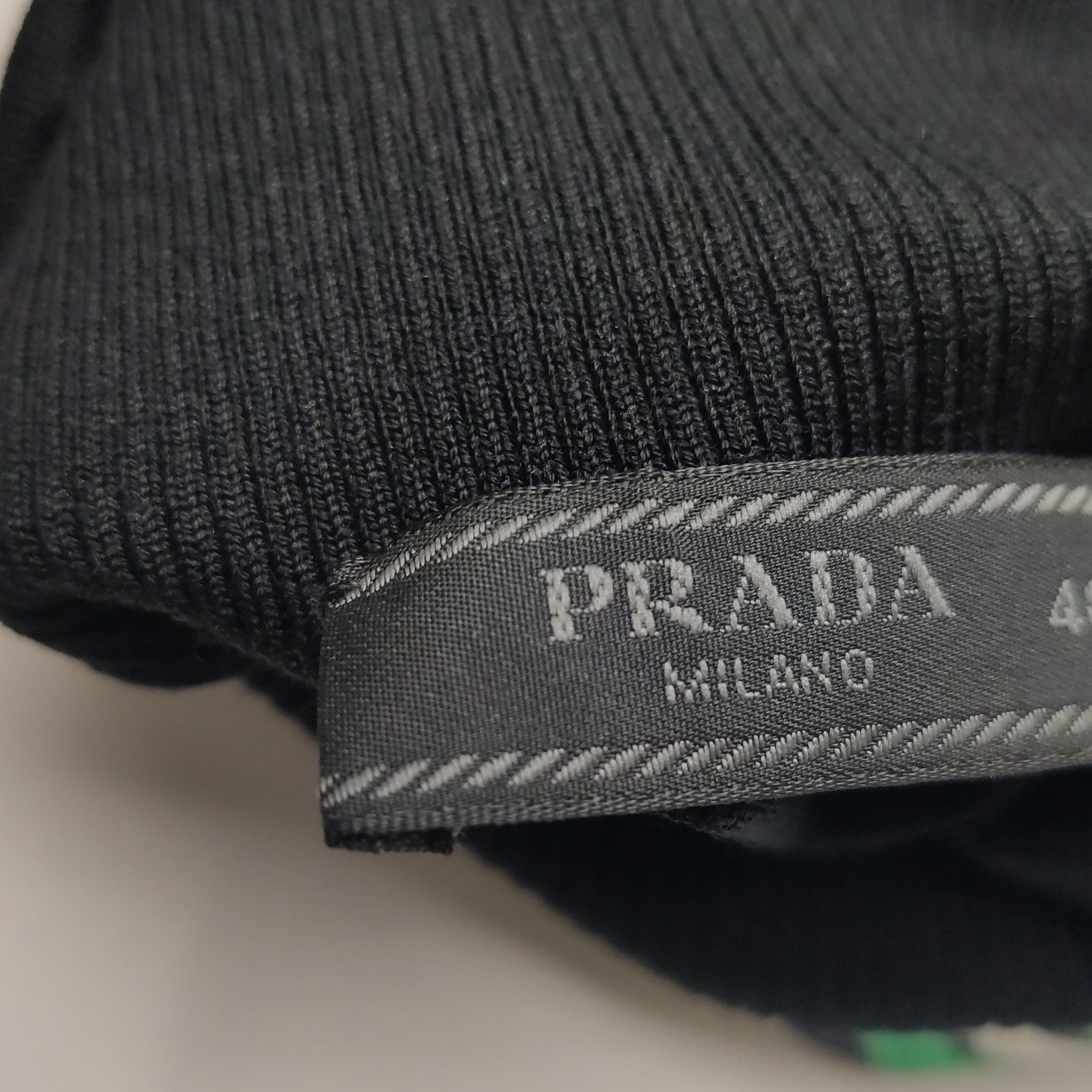 Prada Geometric Collar Turtleneck Sweater in Black Size US S / EU 44-46 / 1 - 12 Thumbnail