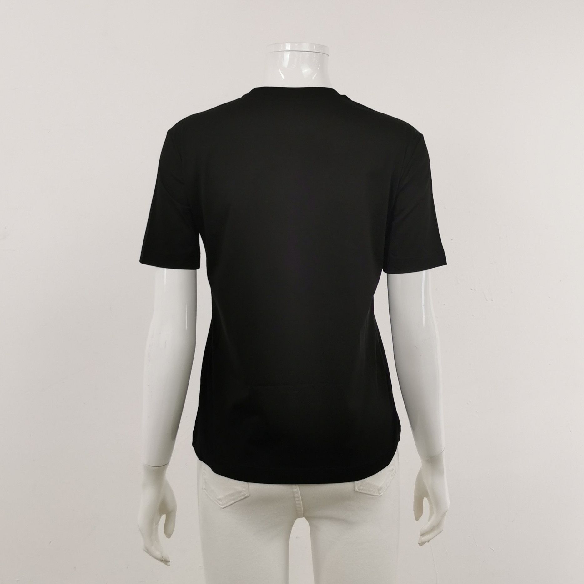 Prada Classic Black Short Sleeve T-Shirt Size US XS / EU 42 / 0 - 2 Thumbnail