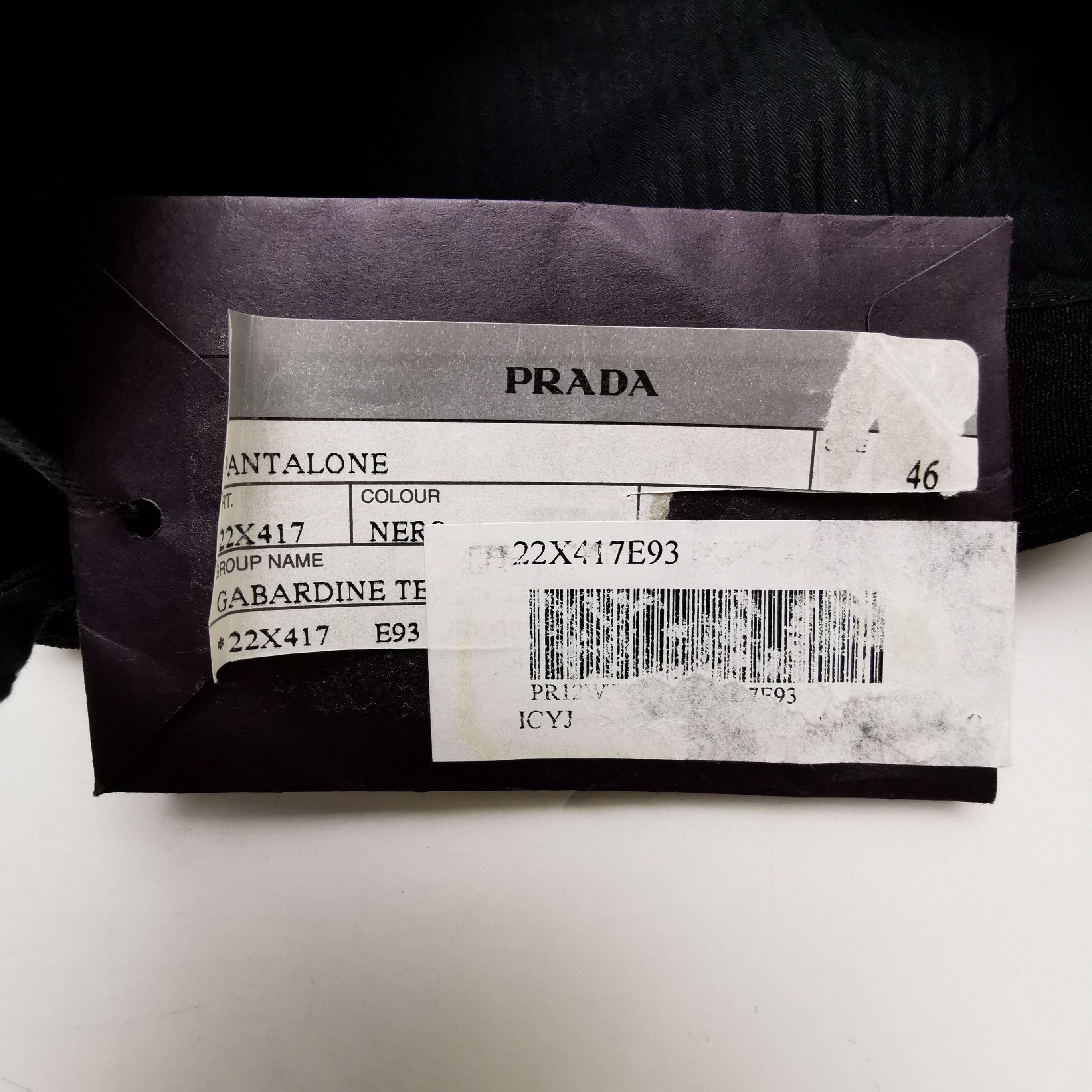 Prada Sleek Black Gabardine Casual Pants Size US 30 / EU 46 - 10 Thumbnail