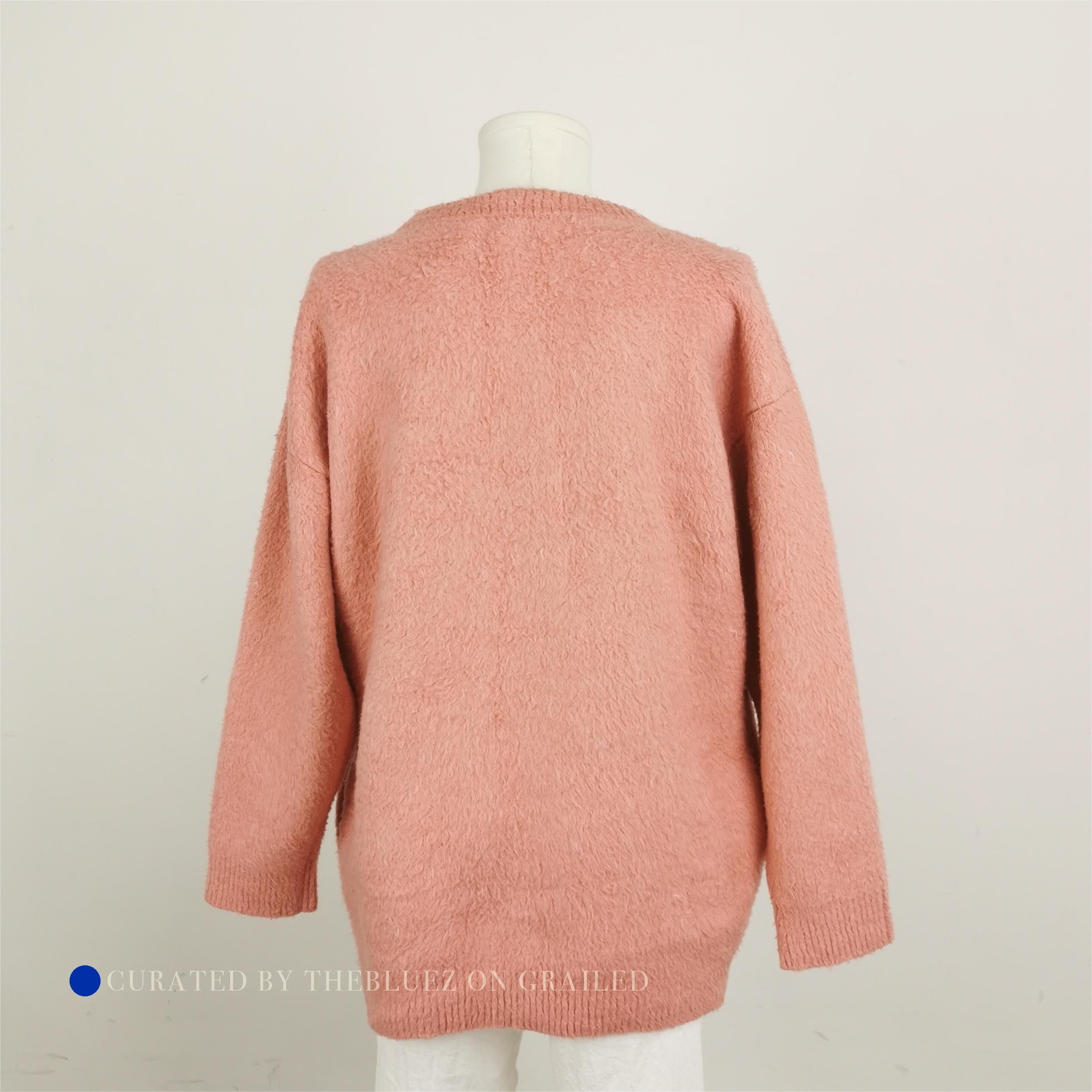 Celine Flamingo Pink Logo Sweater Size US M / EU 48-50 / 2 - 3 Thumbnail