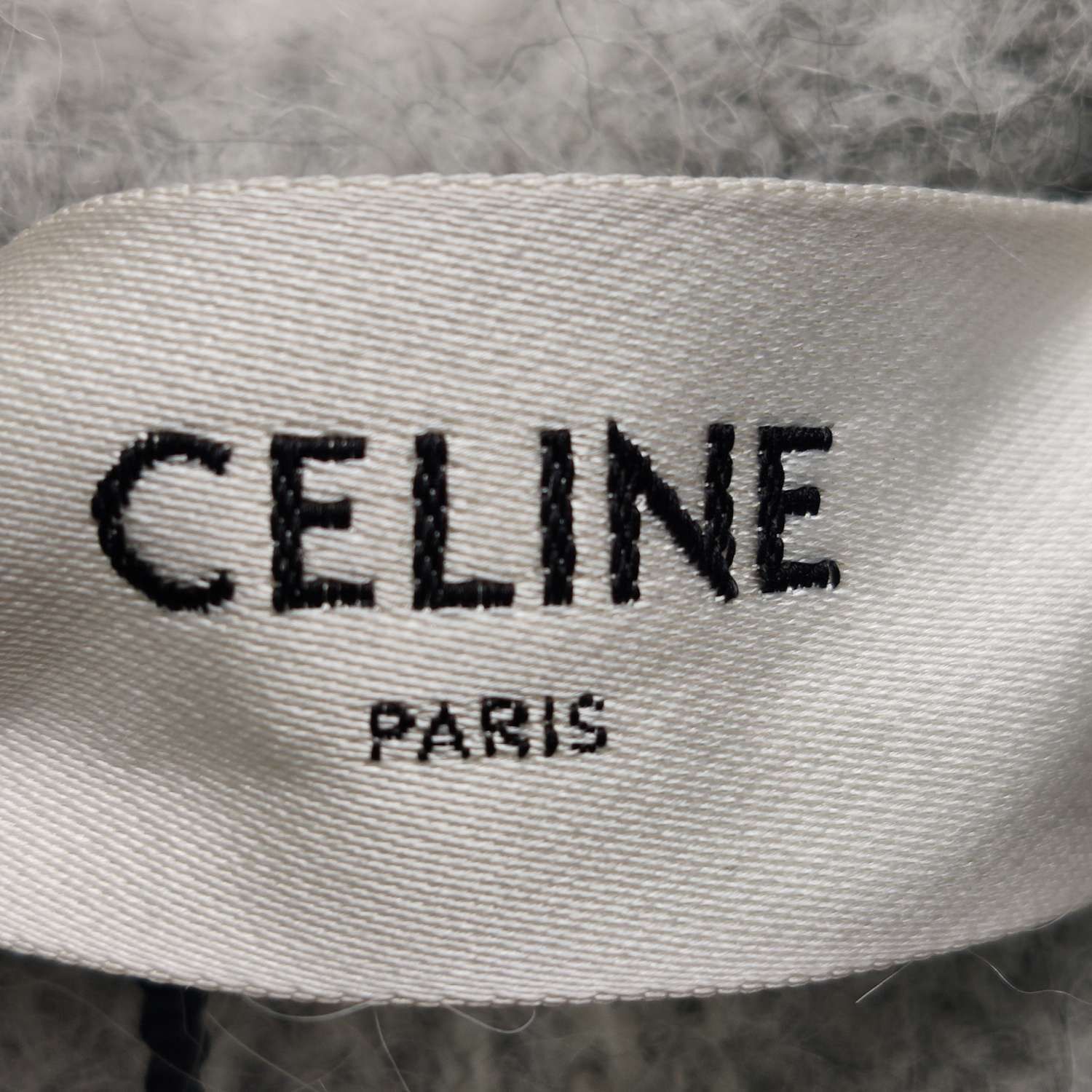 Celine Striped Gray Hooded Mohair Sweater Size US M / EU 48-50 / 2 - 5 Thumbnail