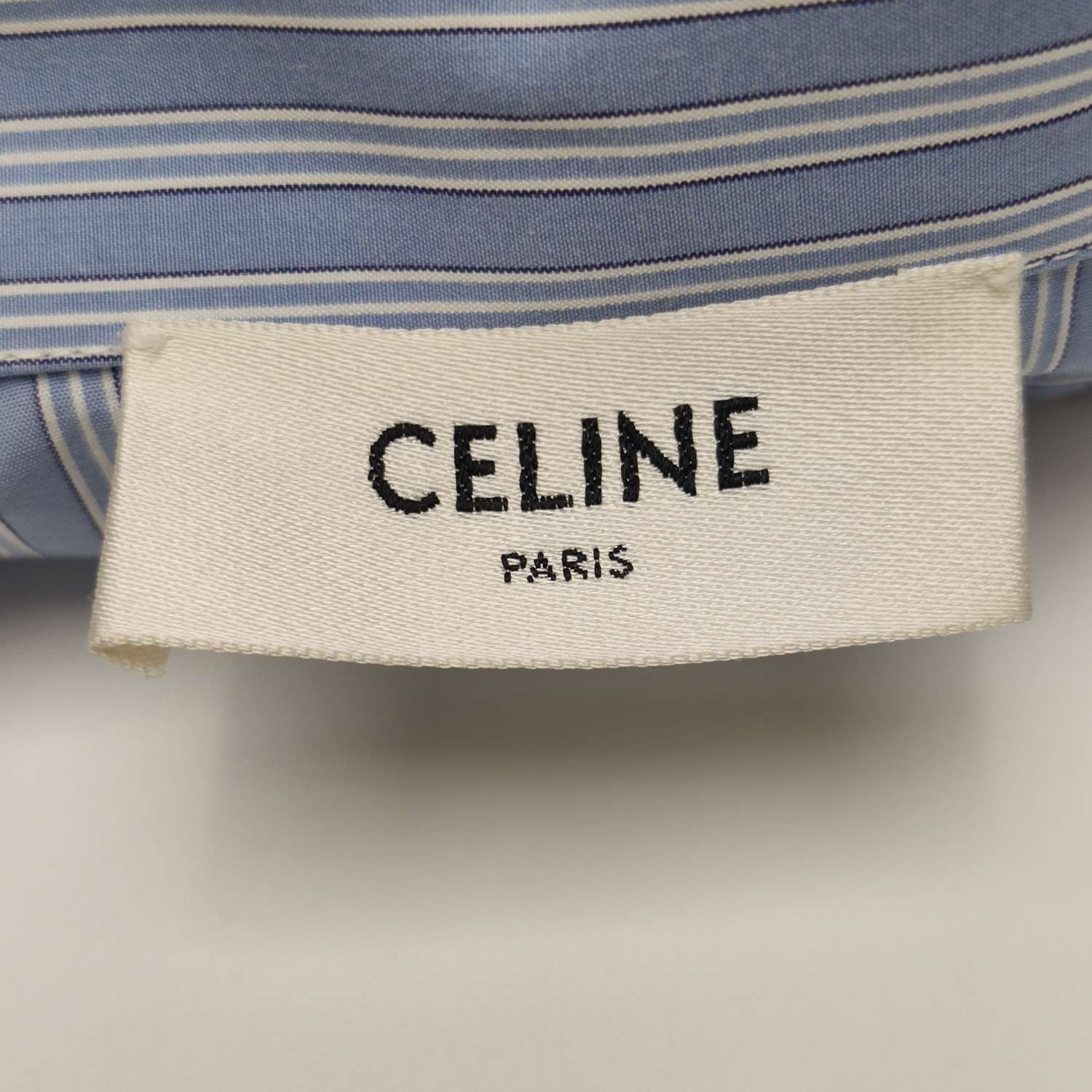 Celine Striped Blue Button-Up Shirt in Size S Size US S / EU 44-46 / 1 - 5 Thumbnail