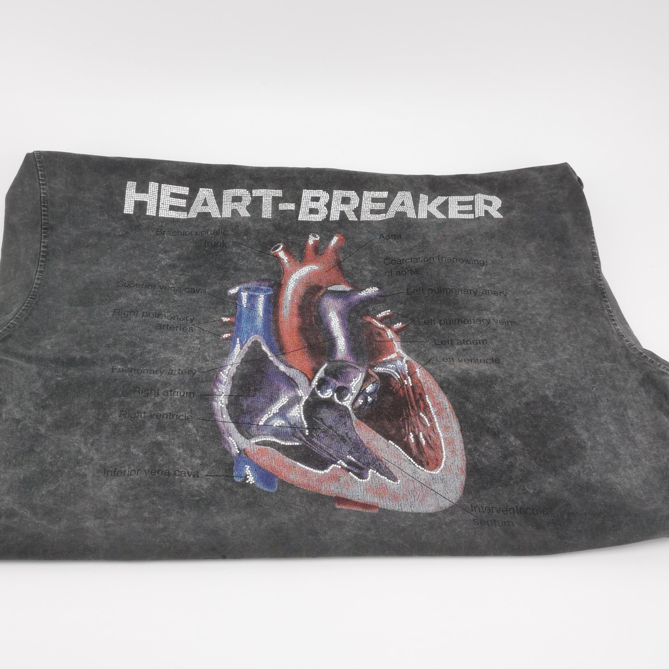Alexander Wang Heartbreaker Graphic T-Shirt in Black Size US XS / EU 42 / 0 - 4 Thumbnail