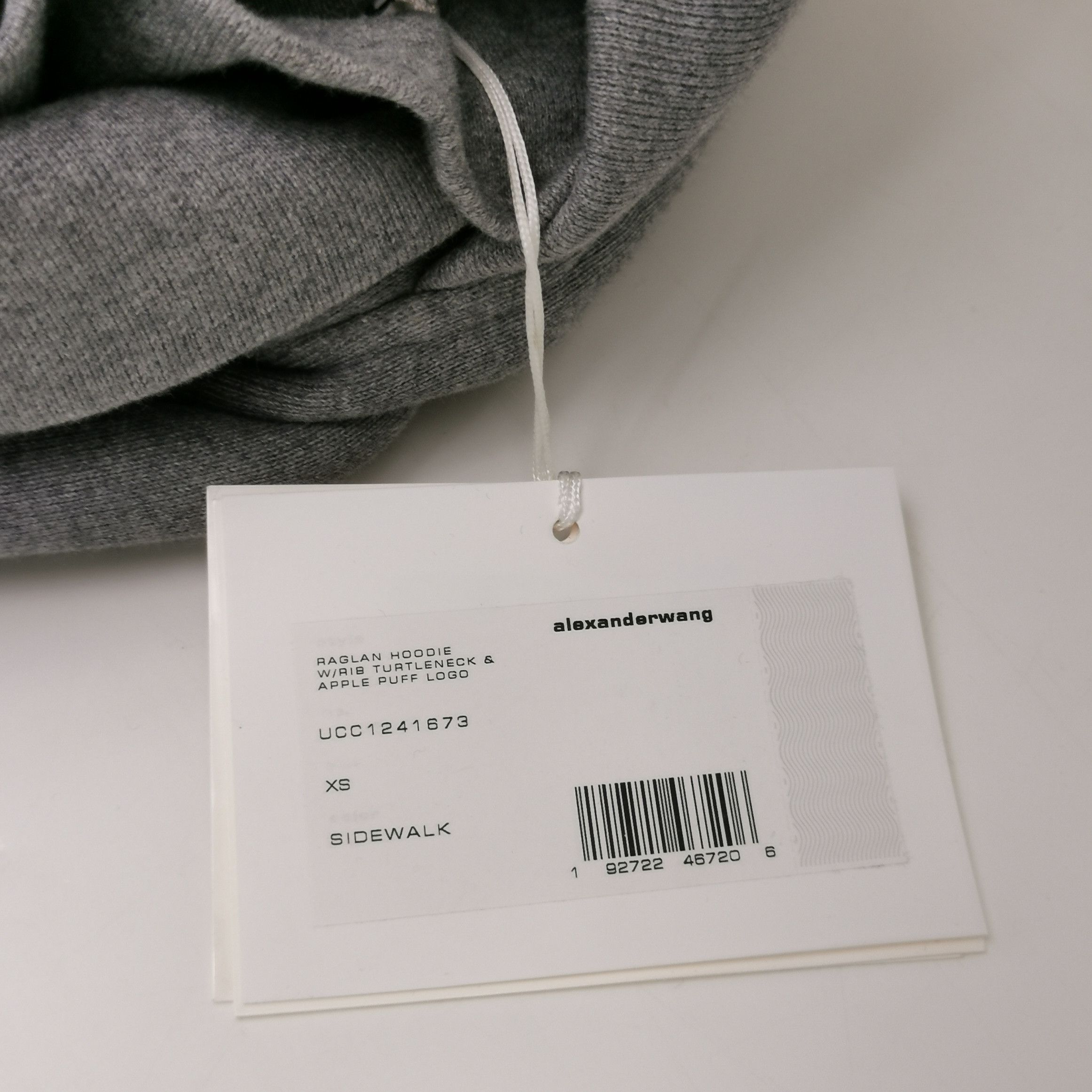 Alexander Wang Apple Puff Logo Hoodie in Gray Size US XS / EU 42 / 0 - 4 Thumbnail