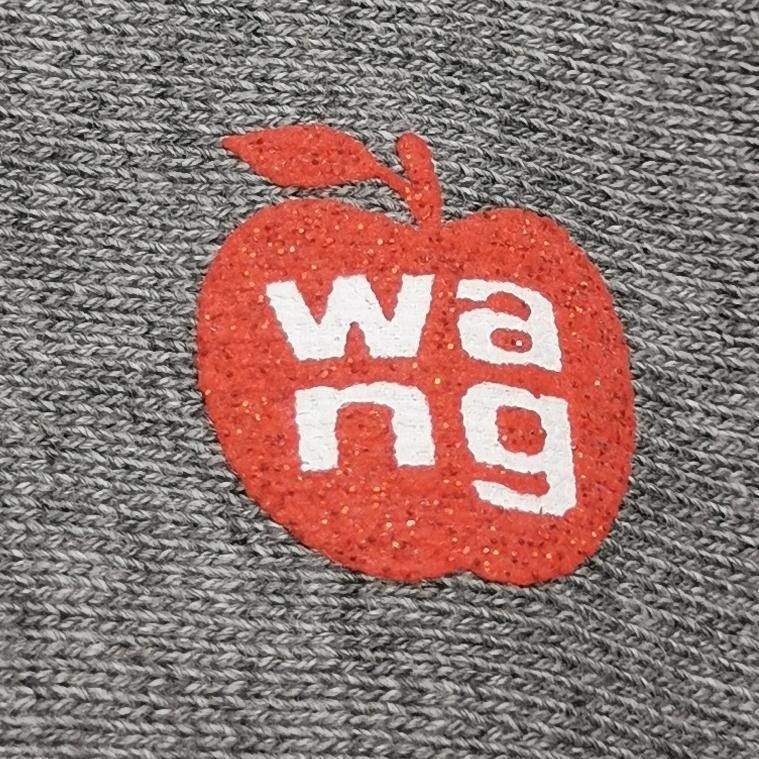 Alexander Wang Apple Puff Logo Hoodie in Gray Size US XS / EU 42 / 0 - 3 Thumbnail