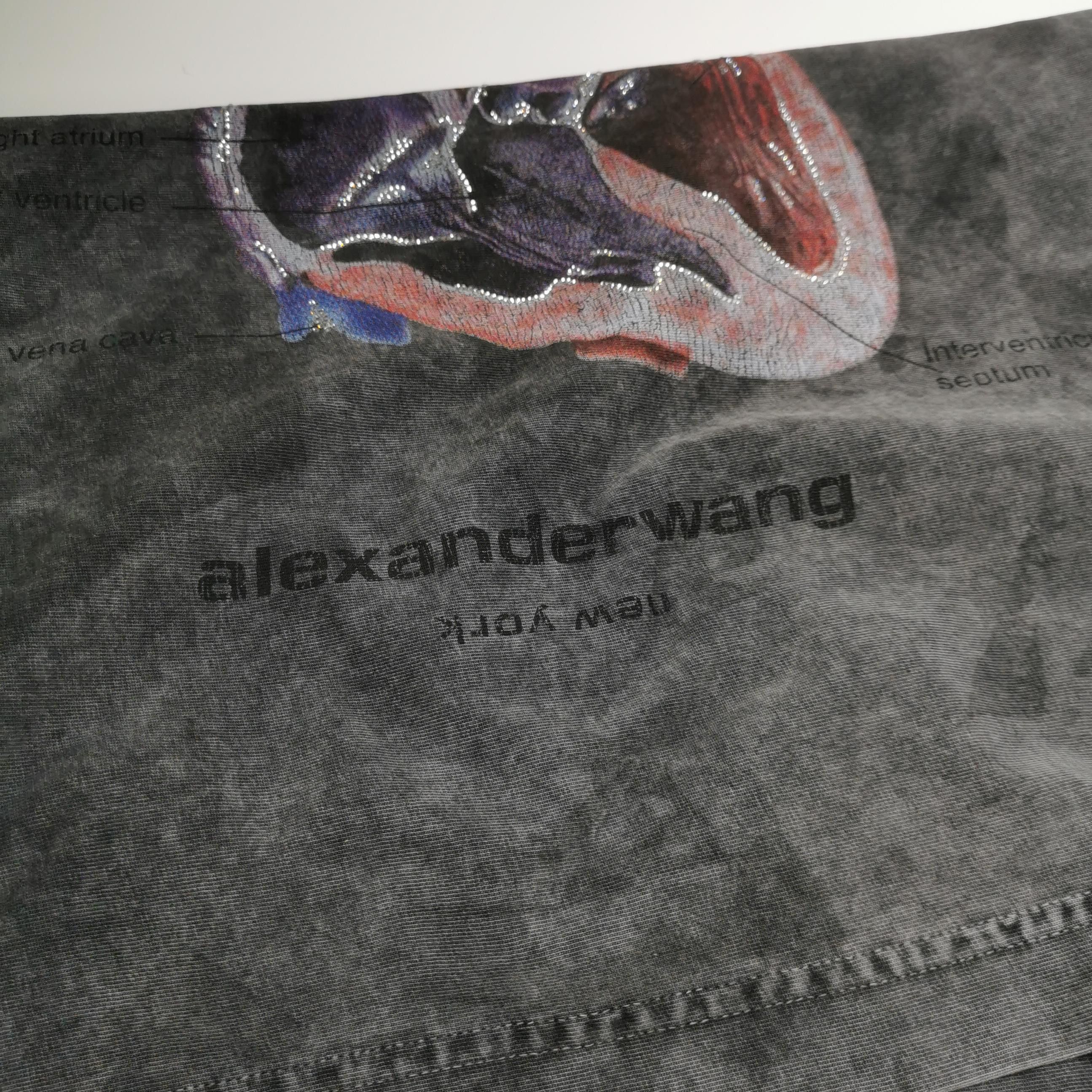 Alexander Wang Graphic Heartbreaker T-Shirt in Gray Size US S / EU 44-46 / 1 - 3 Thumbnail