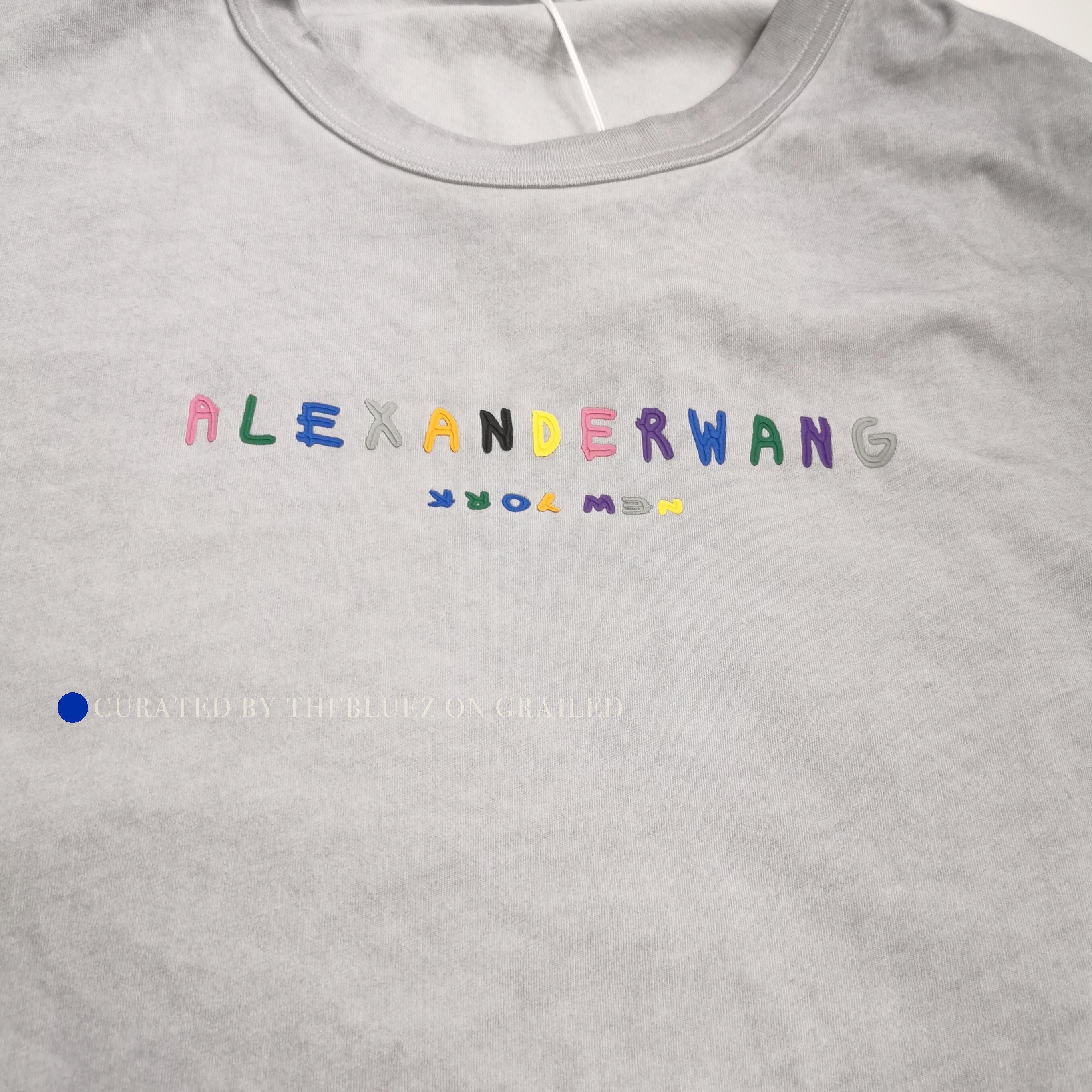 Alexander Wang Logo Long Sleeve T-Shirt in Gray Size US L / EU 52-54 / 3 - 3 Thumbnail