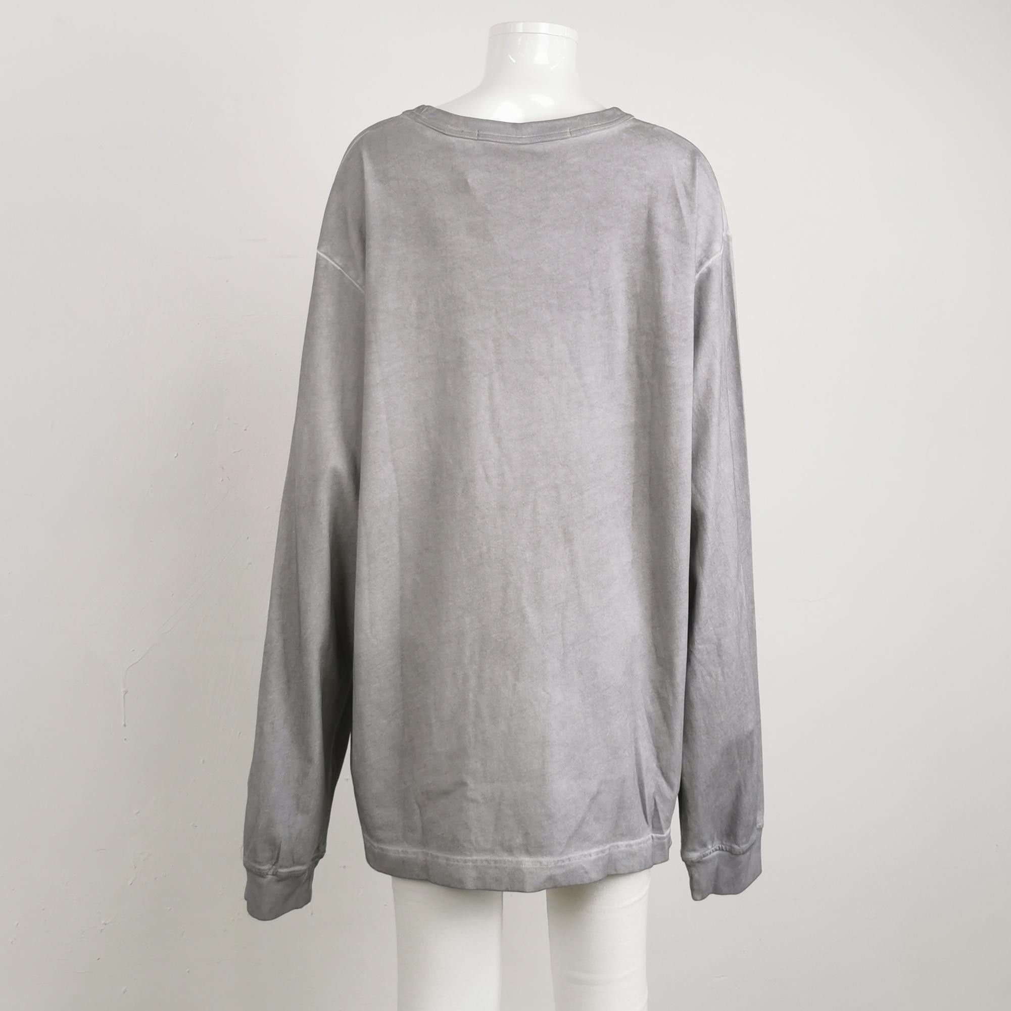 Alexander Wang Logo Long Sleeve T-Shirt in Gray Size US L / EU 52-54 / 3 - 2 Thumbnail