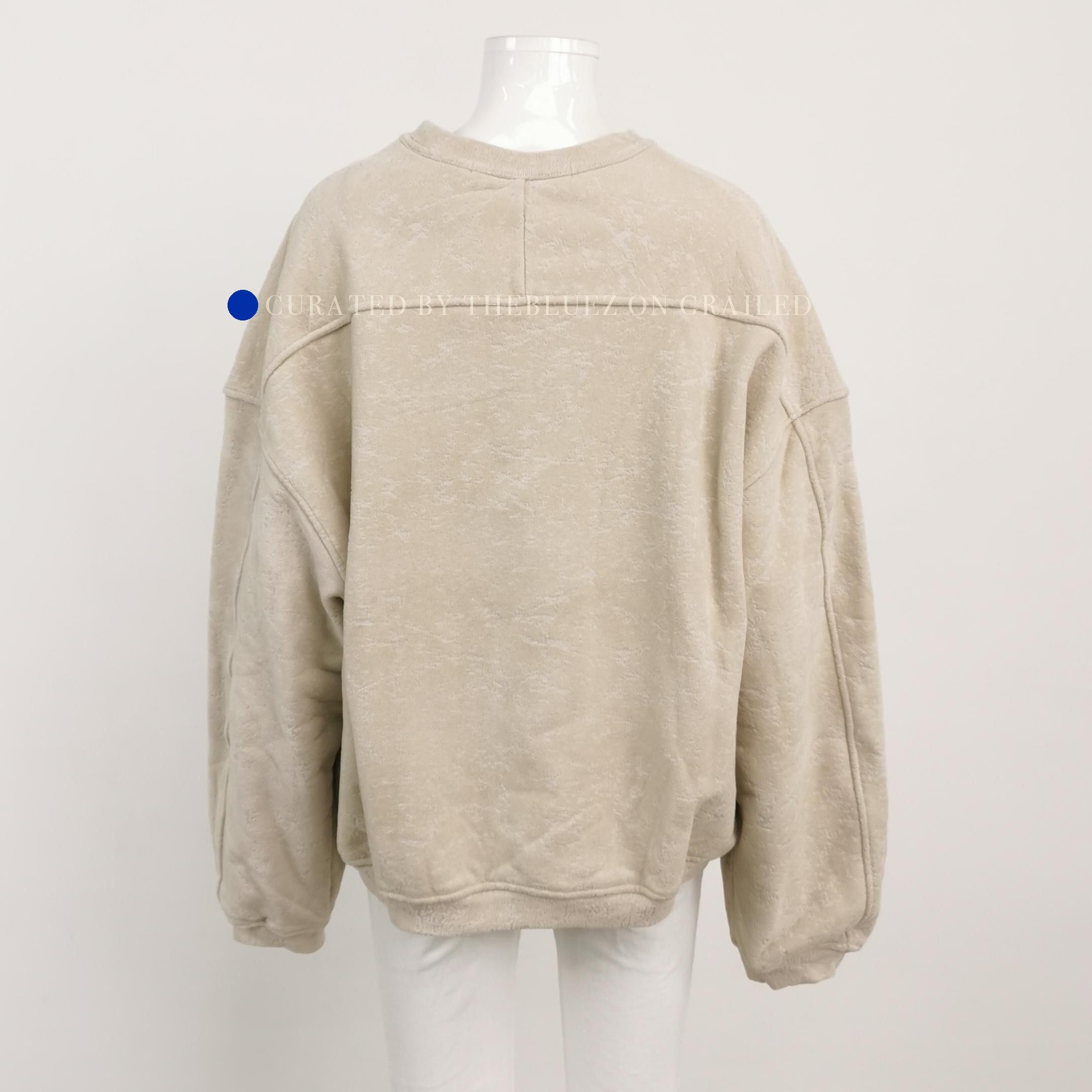 Alexander Wang Flocked Sweatshirt in Beige Size US S / EU 44-46 / 1 - 2 Thumbnail
