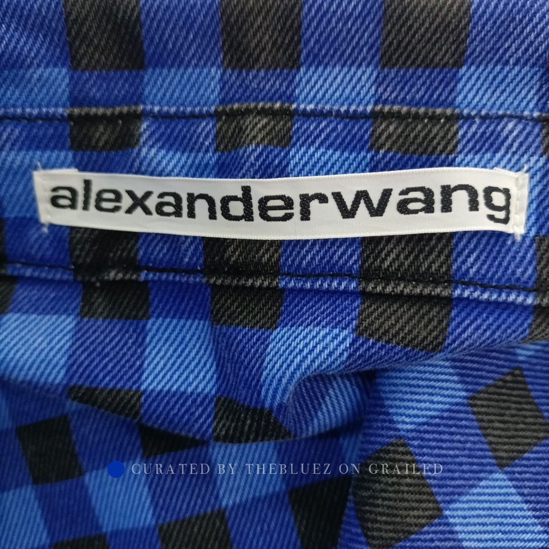 Alexander Wang Gingham Shirt Jacket in Blue Size US M / EU 48-50 / 2 - 5 Thumbnail