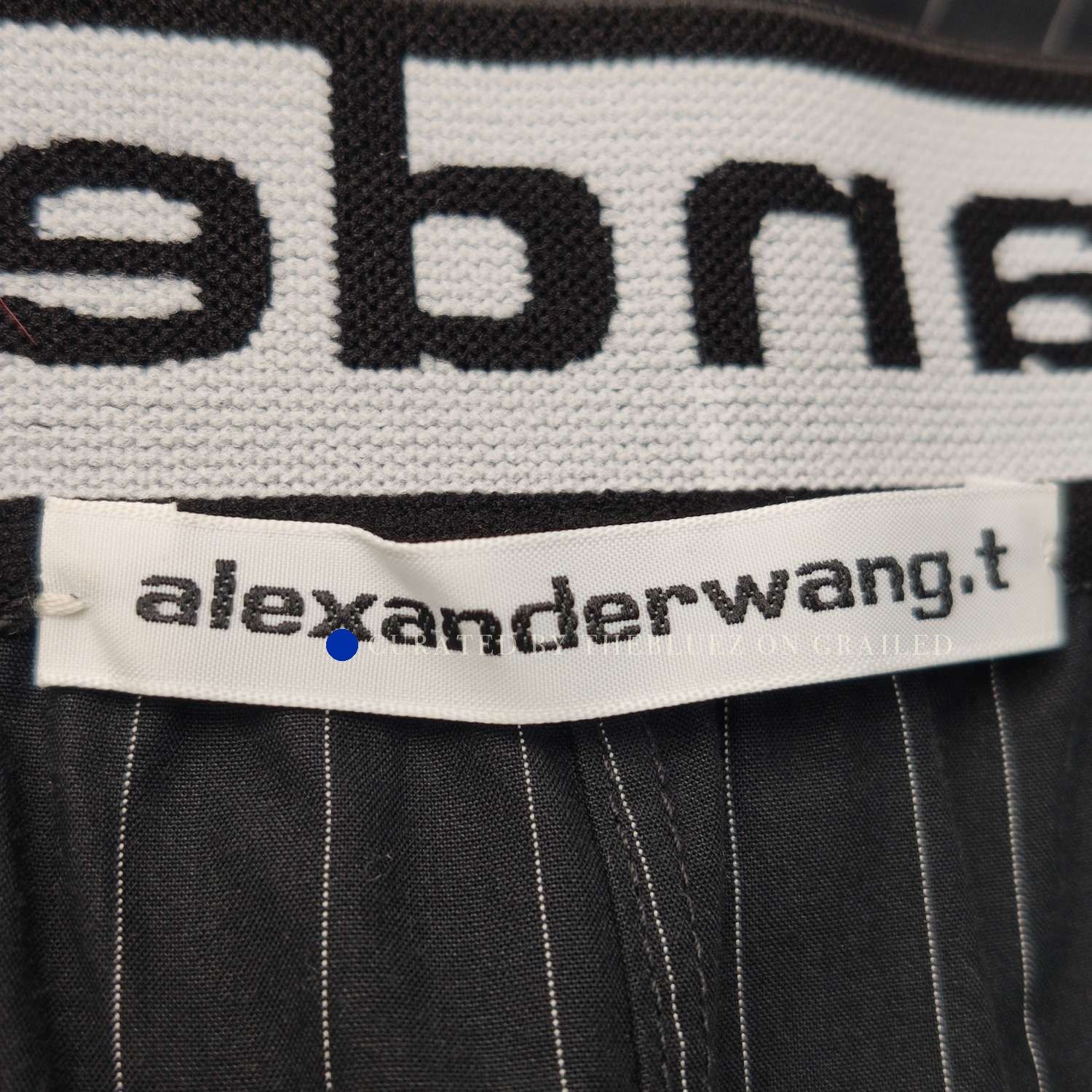 Alexander Wang Black Pinstripe Waistband Shorts Size US 32 / EU 48 - 5 Thumbnail