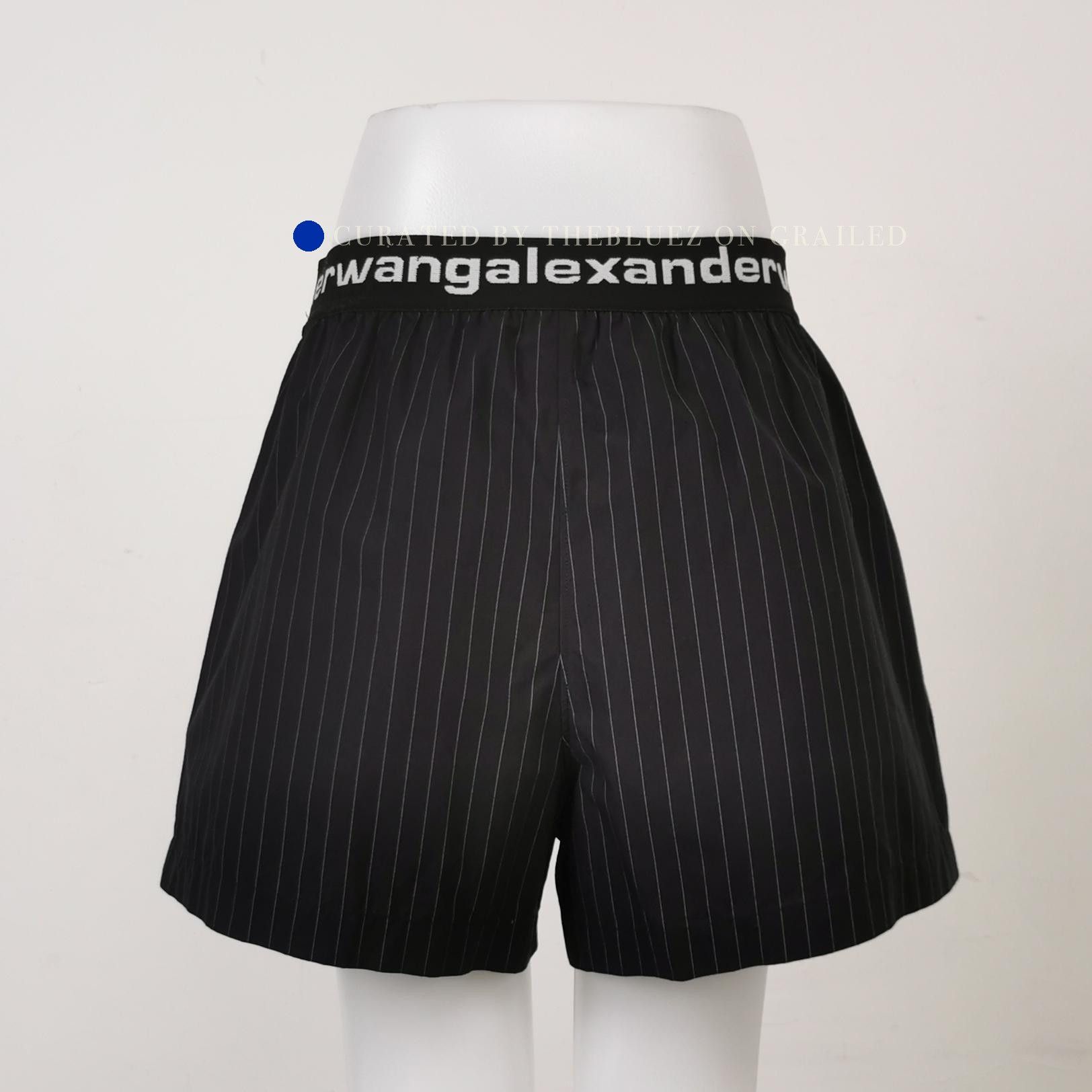 Alexander Wang Pinstripe Black Shorts in Size 30 Size US 30 / EU 46 - 2 Thumbnail